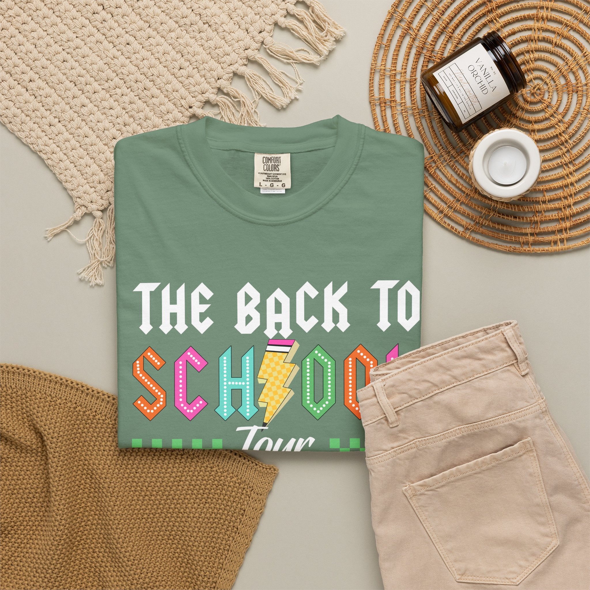 Back to School Tour T-Shirt — Funny Teacher Shirt with “Bruh We Back” Design