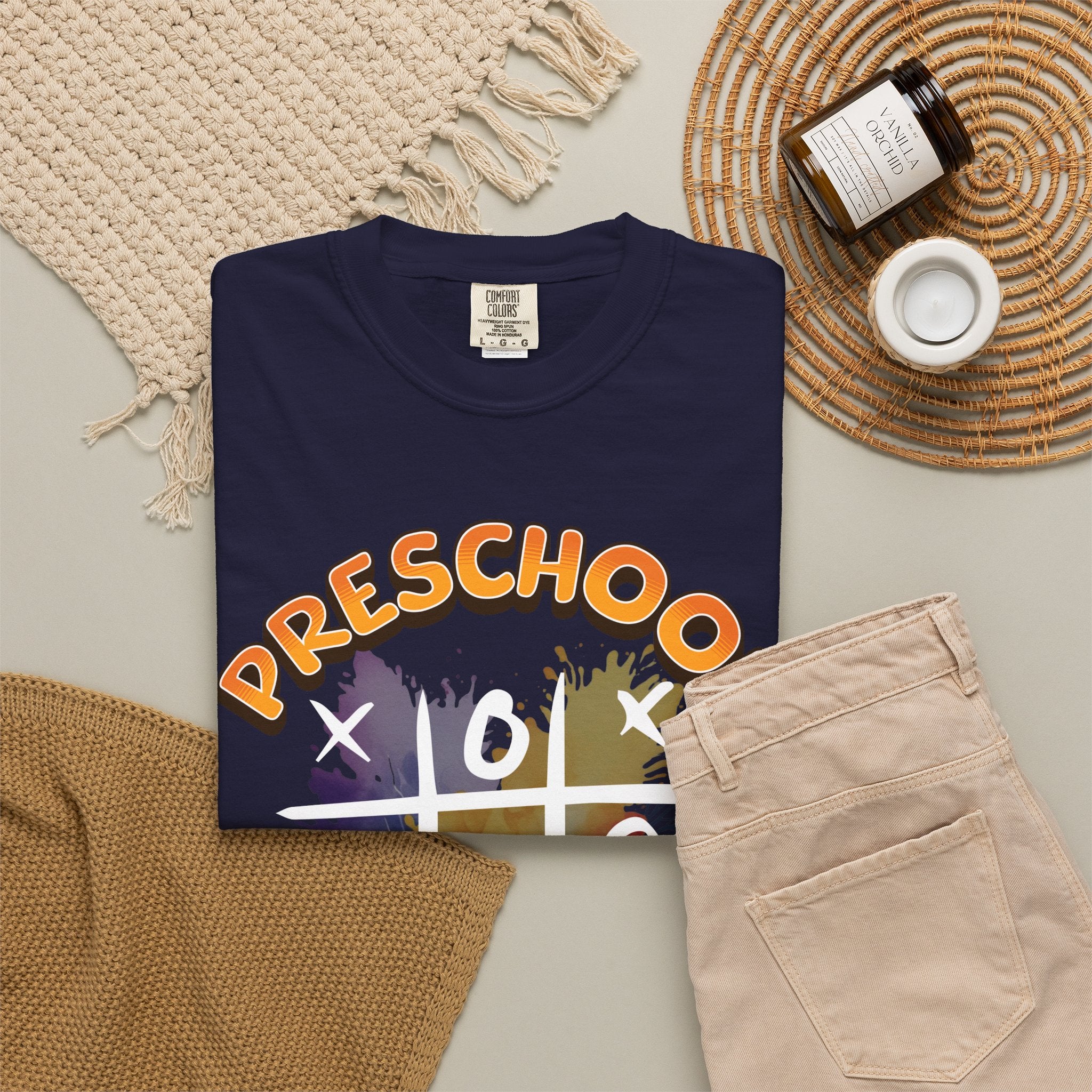 Preschool Teacher Tic-Tac-Toe T-Shirt — Cute Teacher Gift for Kindergarten & Early Childhood