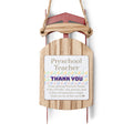 Preschool Teacher Pearl Quote Ornament — Sled Ornament Teacher Gift