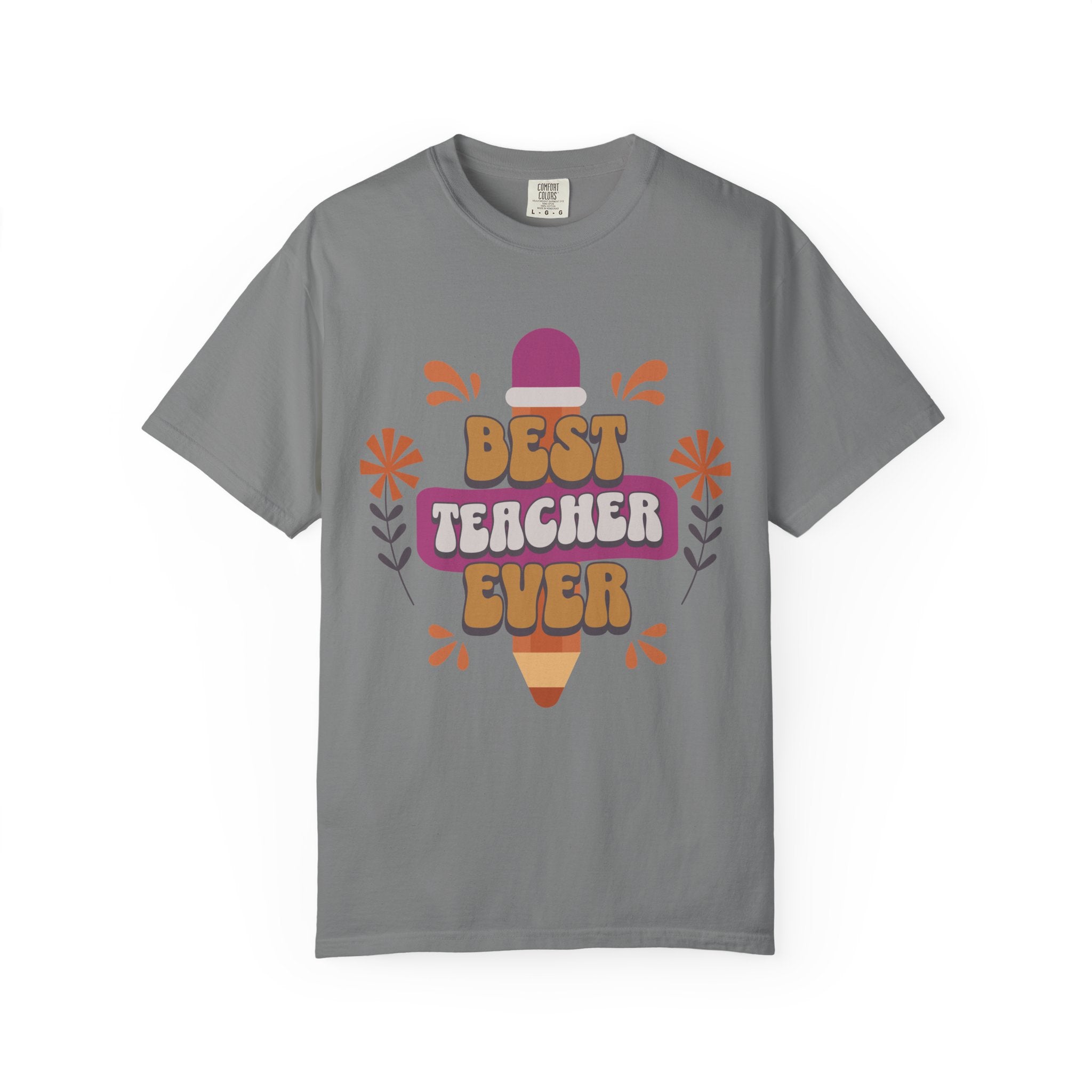 Best Teacher Ever T-Shirt — Retro Pencil Gift for Teachers