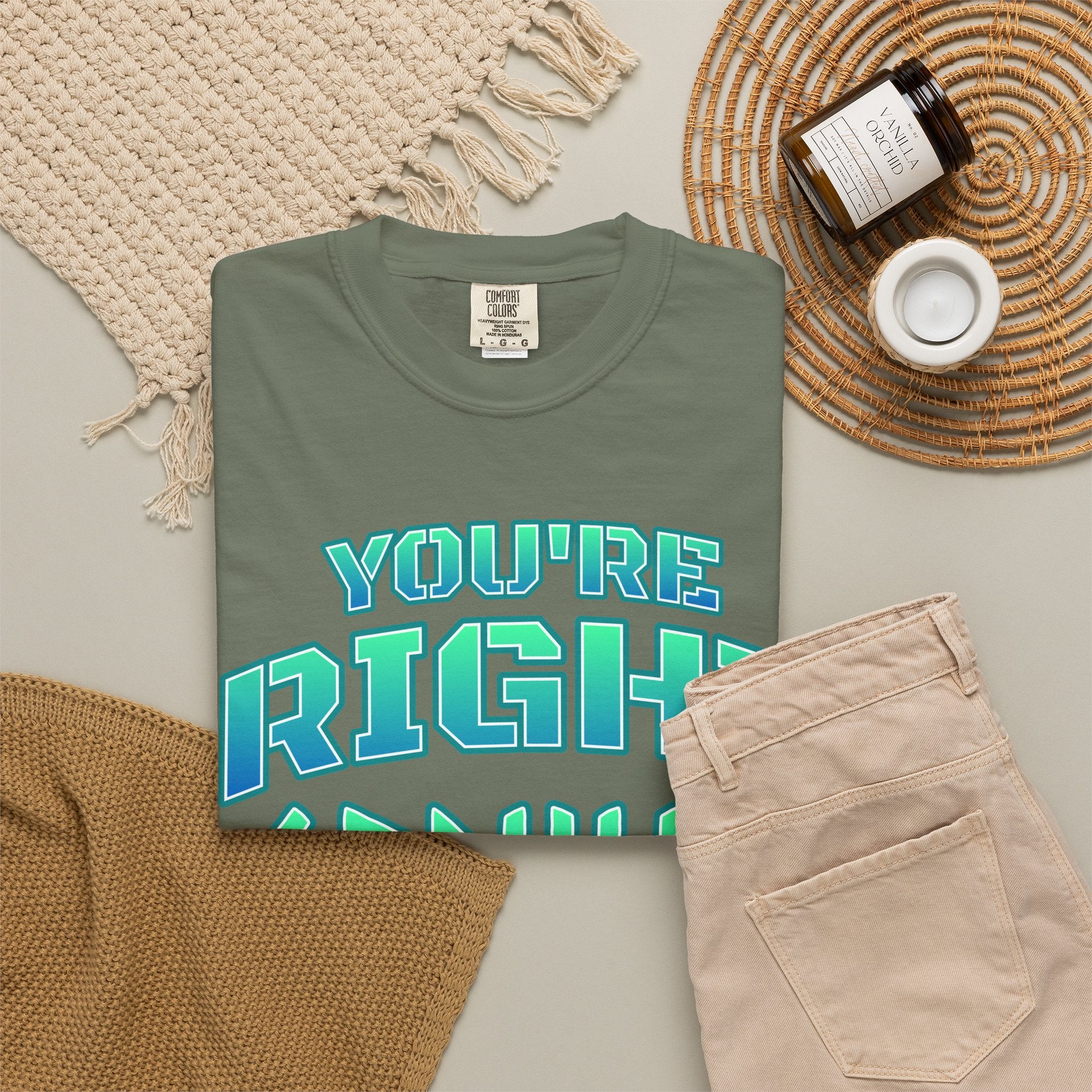 You're Right Genius T-Shirt — Retro Bold Typography Graphic Tee