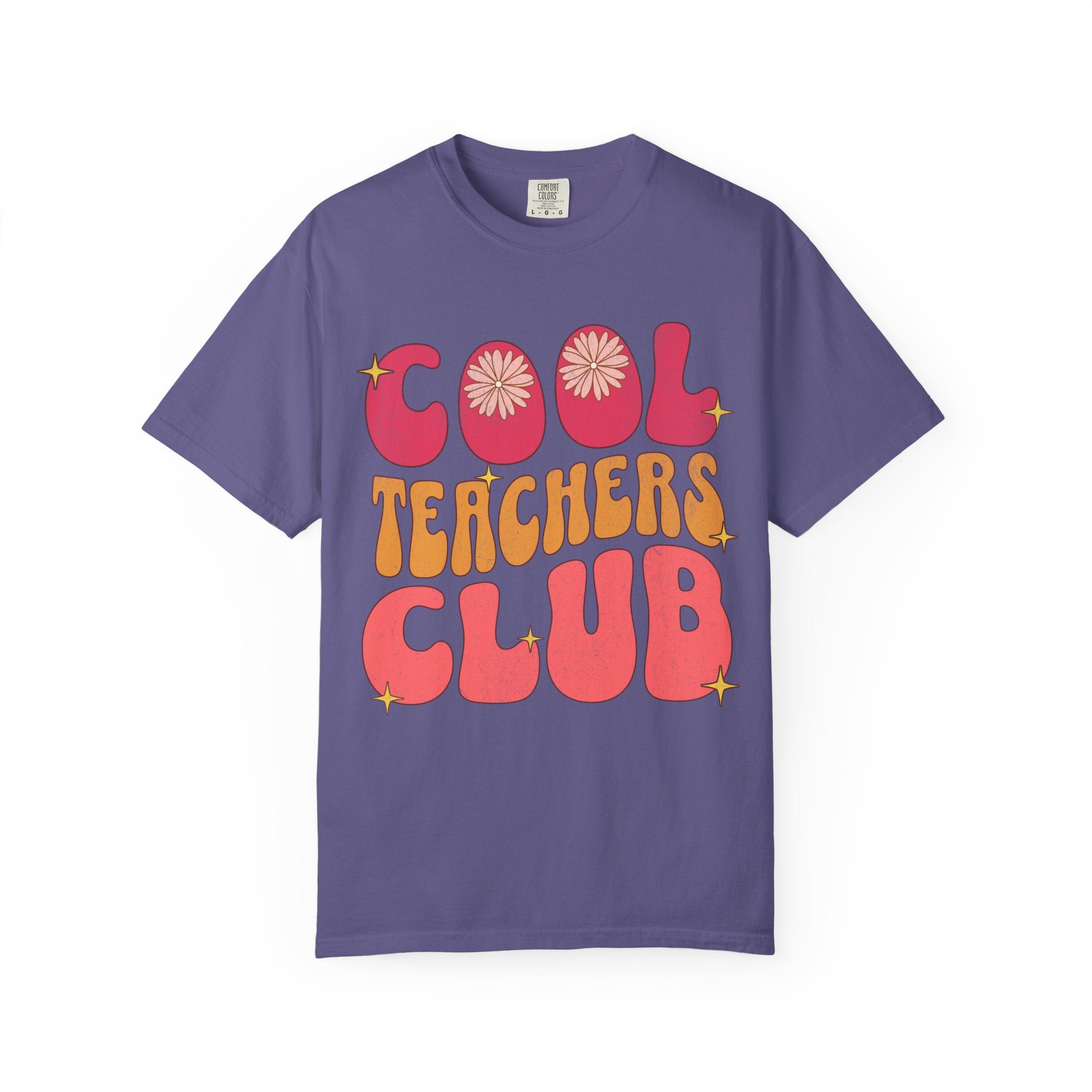 Cool Teachers Club T-Shirt — Retro Floral Teacher Appreciation Tee