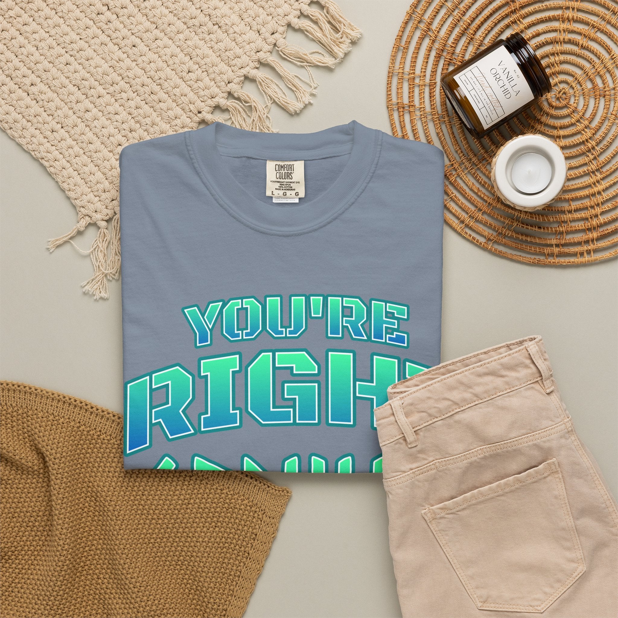 You're Right Genius T-Shirt — Retro Bold Typography Graphic Tee