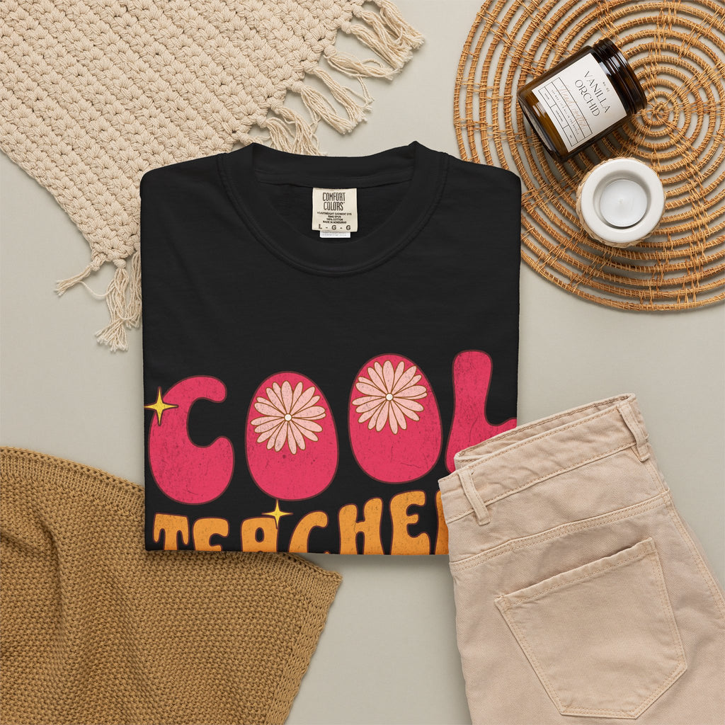 Cool Teachers Club T-Shirt — Retro Floral Teacher Appreciation Tee