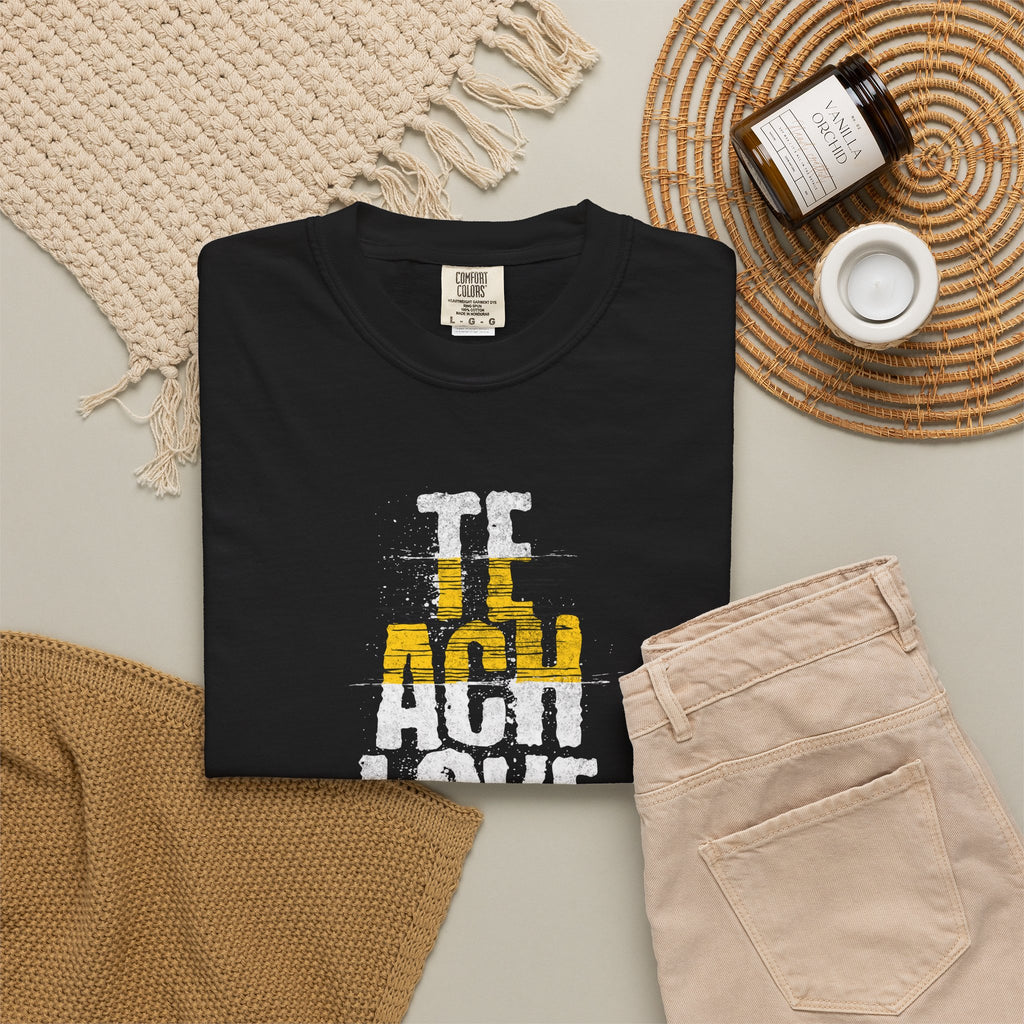 Teach, Love, Inspire Vertical Graphic T‑Shirt