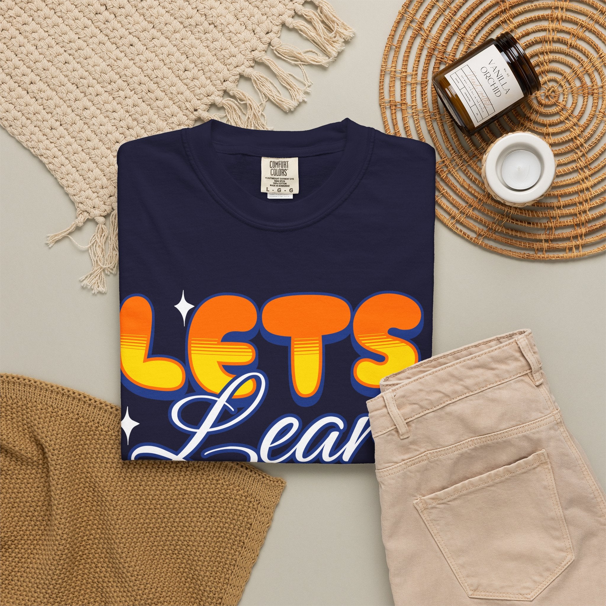 Let's Learn Today T-Shirt — Retro Teacher & Student Back-to-School Tee