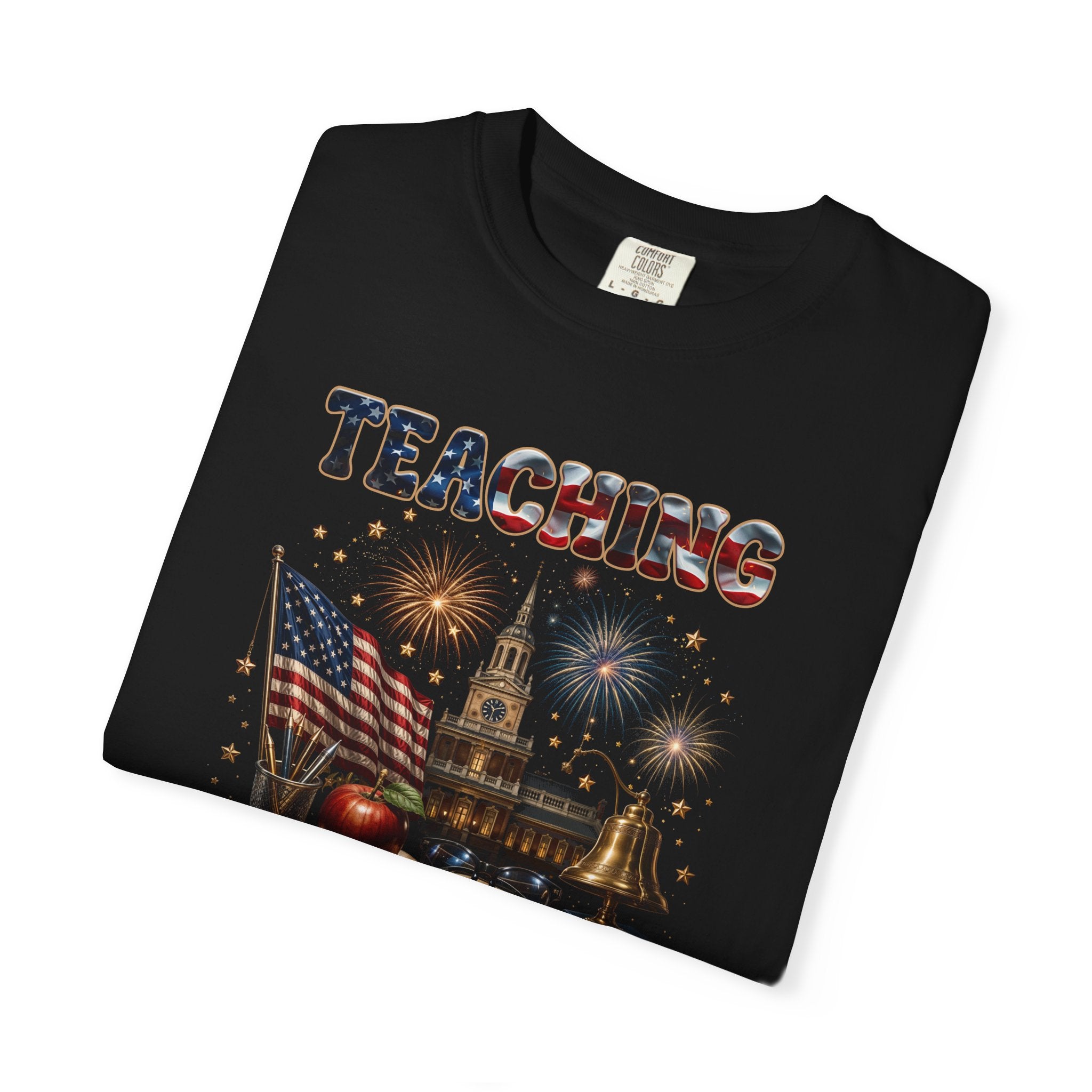Teaching America 250 Years T-Shirt — Patriotic Teacher Tee (Inspiring Young Minds)