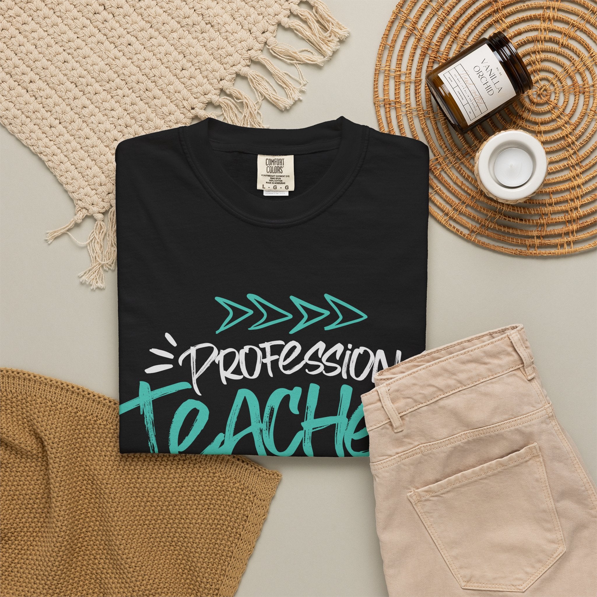 Teacher With Pride T-Shirt — Profession Teacher Graphic Tee
