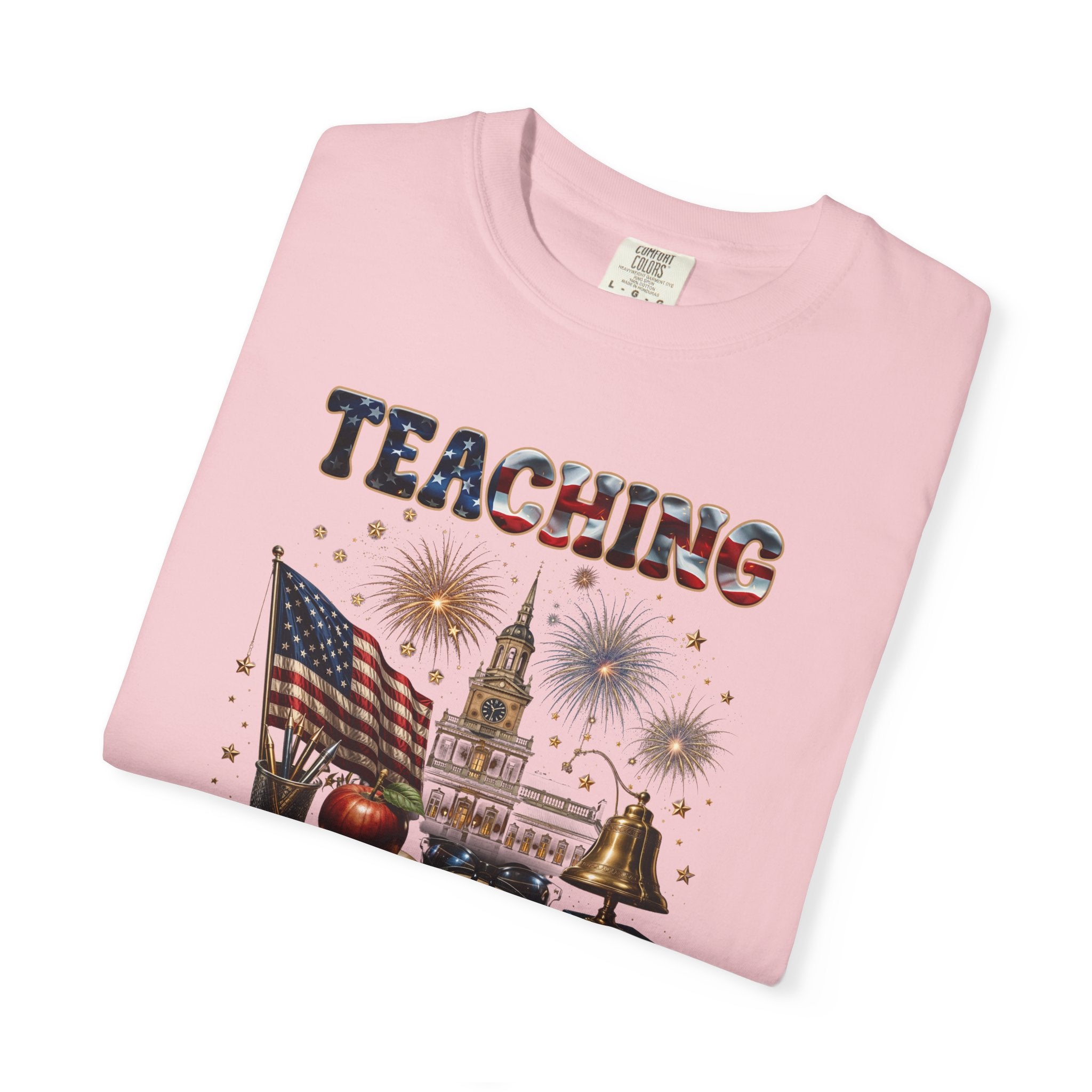 Teaching America 250 Years T-Shirt — Patriotic Teacher Tee (Inspiring Young Minds)