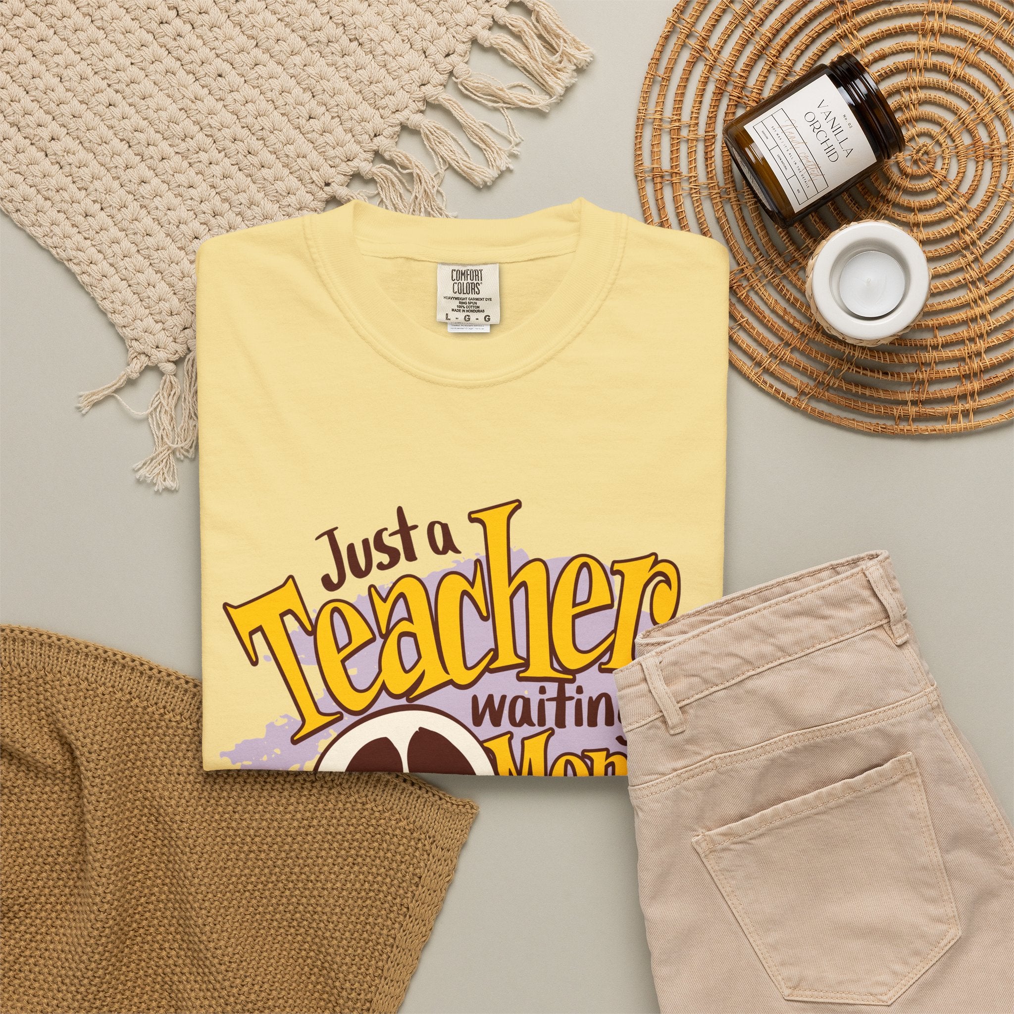 Teacher Skeleton T‑Shirt – "Just a Teacher Waiting for Money" Funny #teacherlife Tee