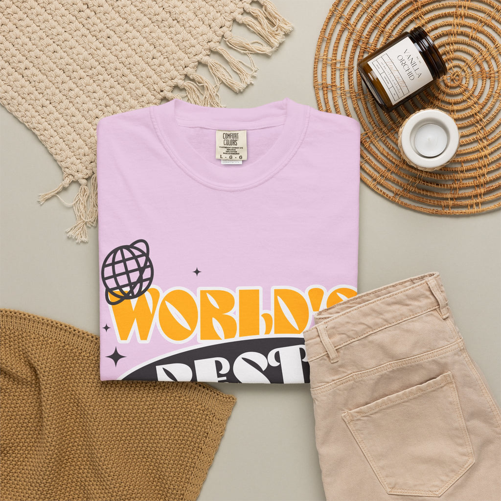 World's Best Teacher T-Shirt — Retro School Globe & Pencil Gift