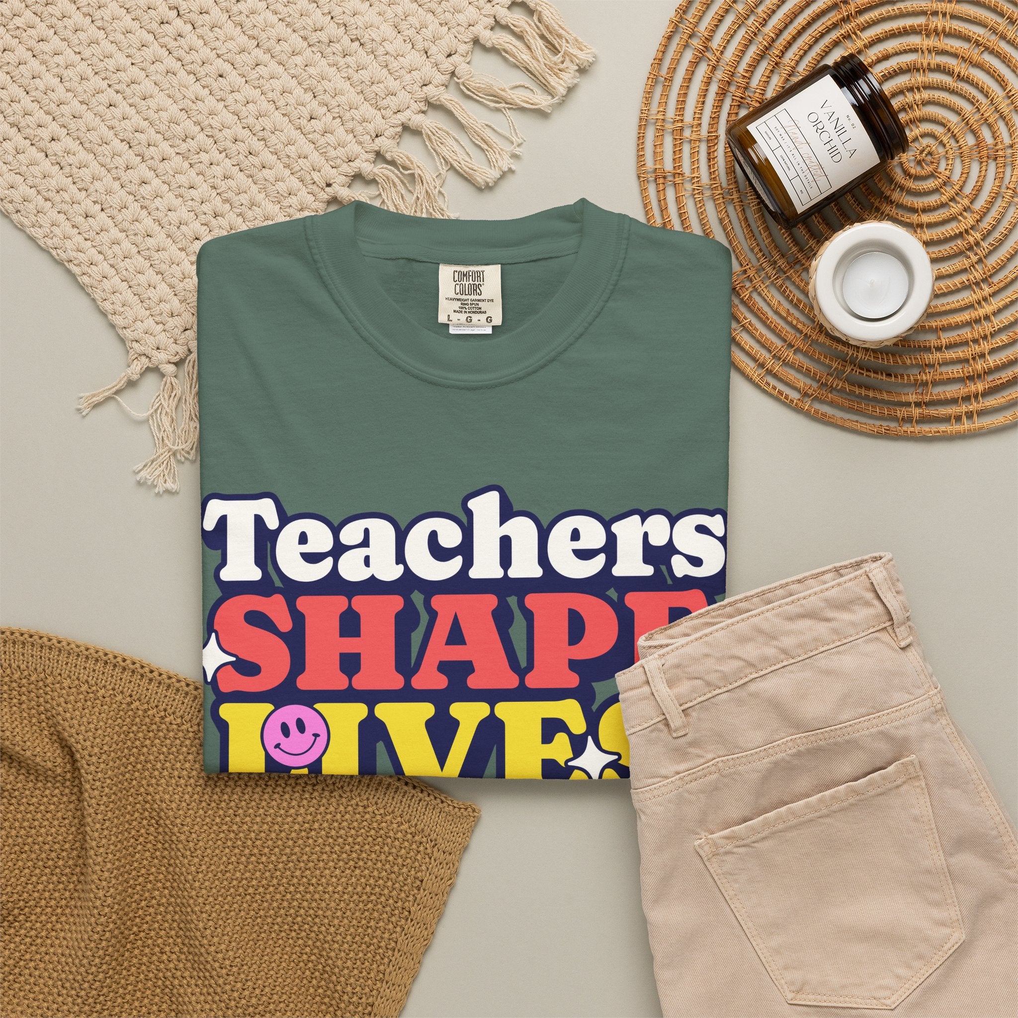 Teachers Shape Lives Forever T-Shirt — Retro Cute Teacher Appreciation Tee