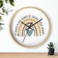Teacher Appreciation Rainbow Wall Clock – "It Takes a Big Heart to Shape Little Minds"