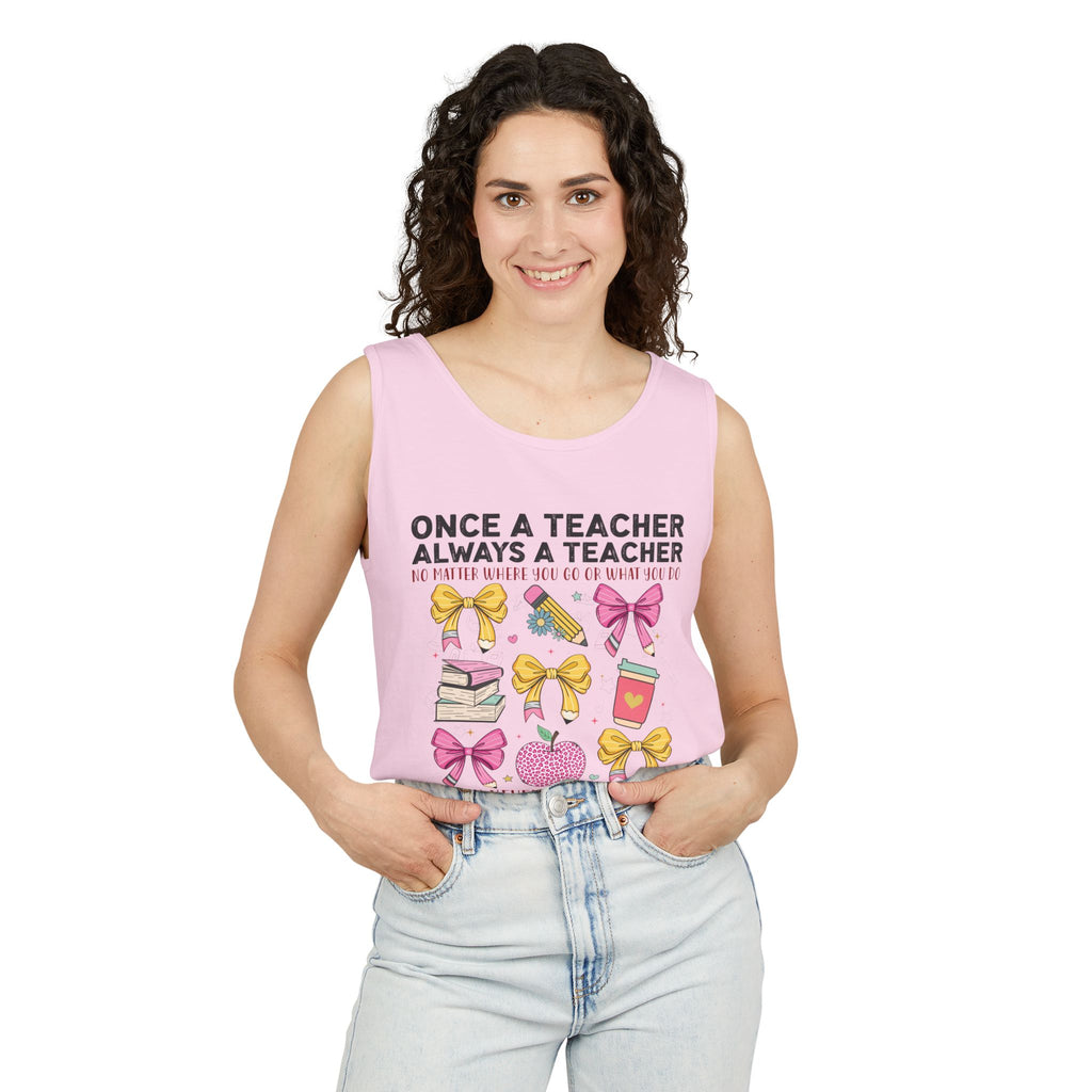 Teacher Premium Tank Top — "Once a Teacher Always a Teacher" Cute Gifts