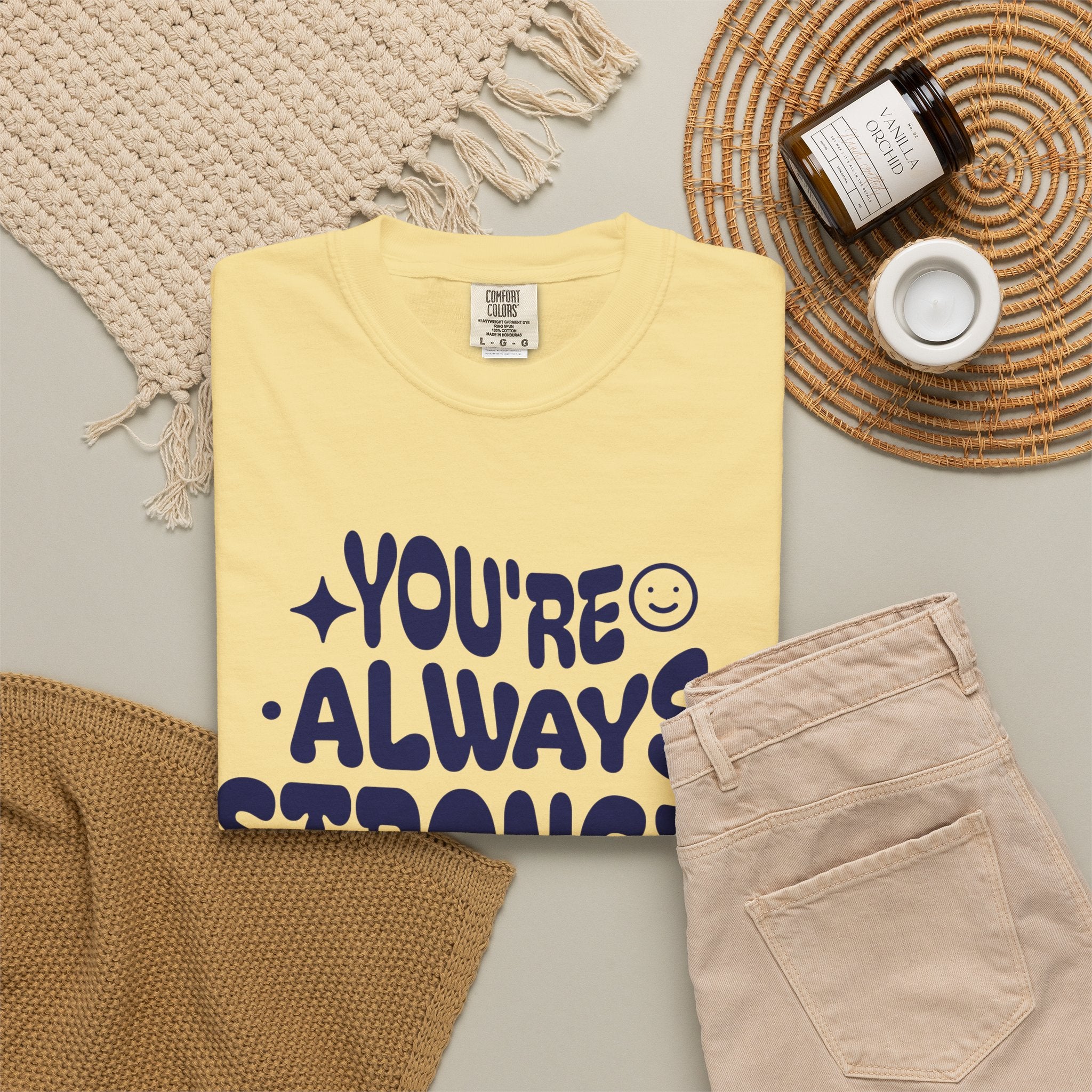 Motivational Graphic T-Shirt — "You're Always Stronger Than You Think"