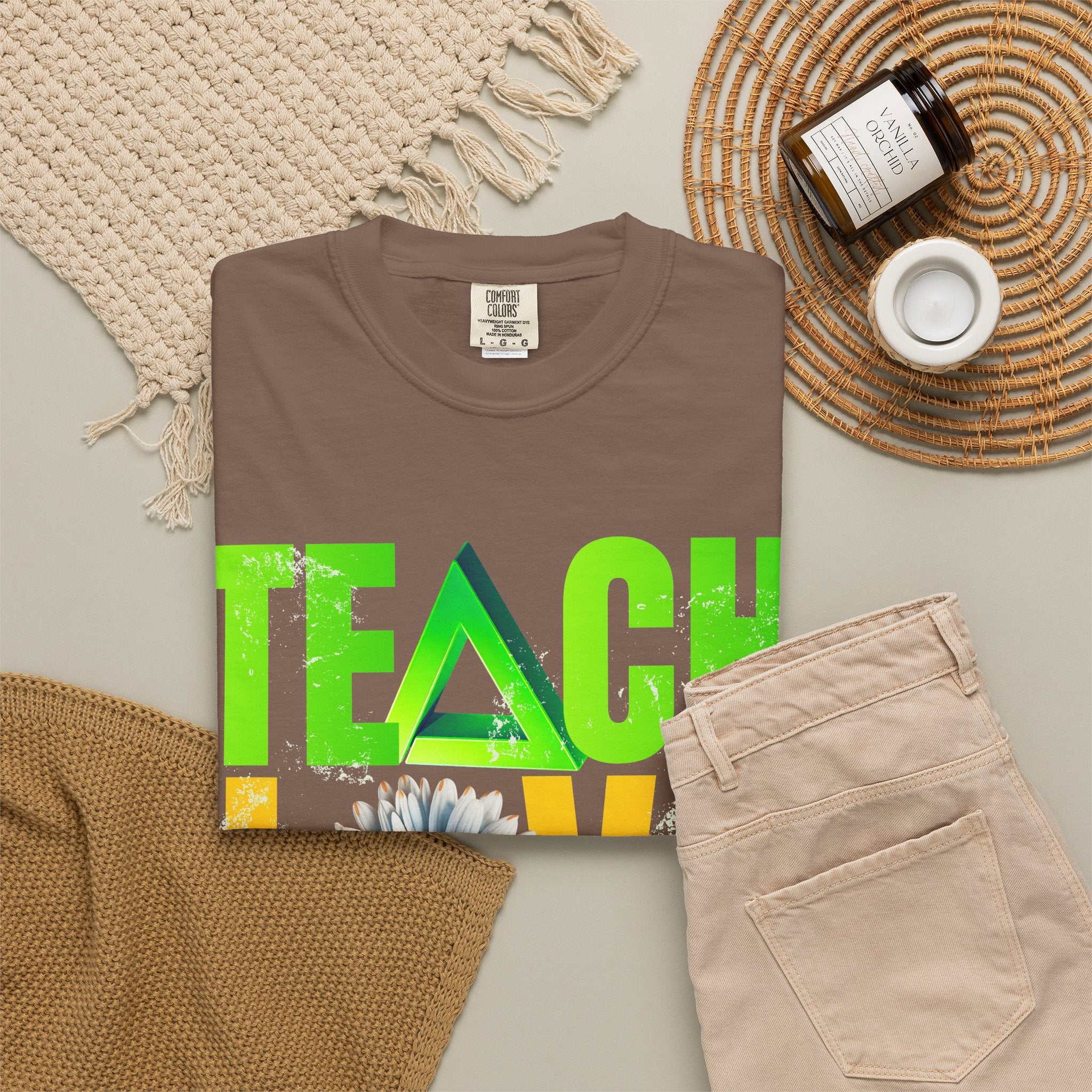 Teach Love Inspire T-Shirt — Colorful Teacher Appreciation Tee