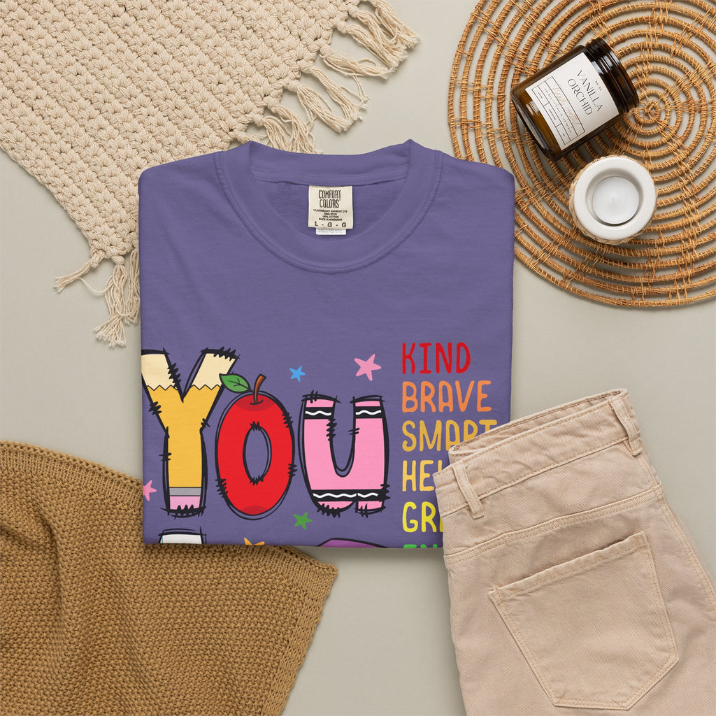 You Are Inspirational Graphic Tee — Kind, Brave, Smart Positive Message T-Shirt