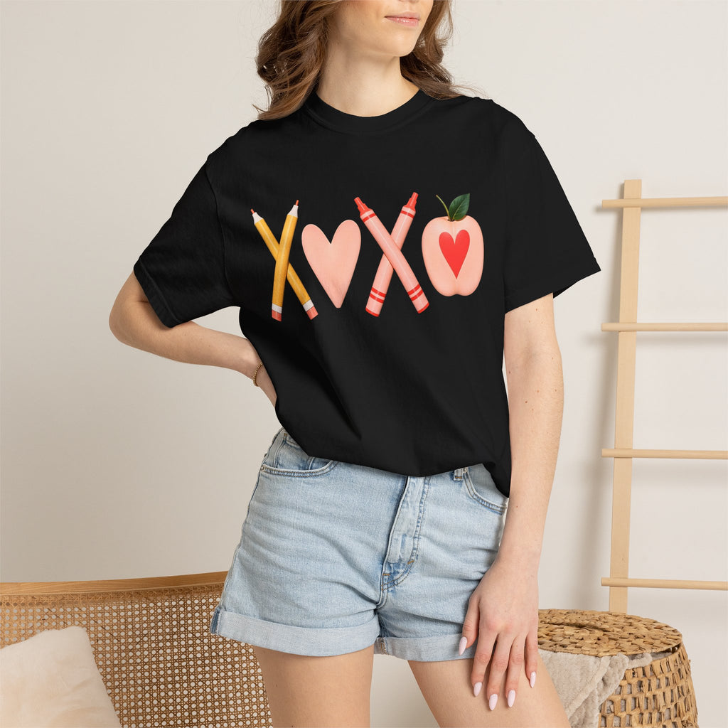 Teacher Love T-Shirt – XOXO Pencils & Apple School Tee