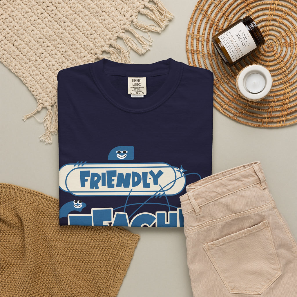 Friendly Teacher T-Shirt — Cute Retro Teacher Appreciation Tee