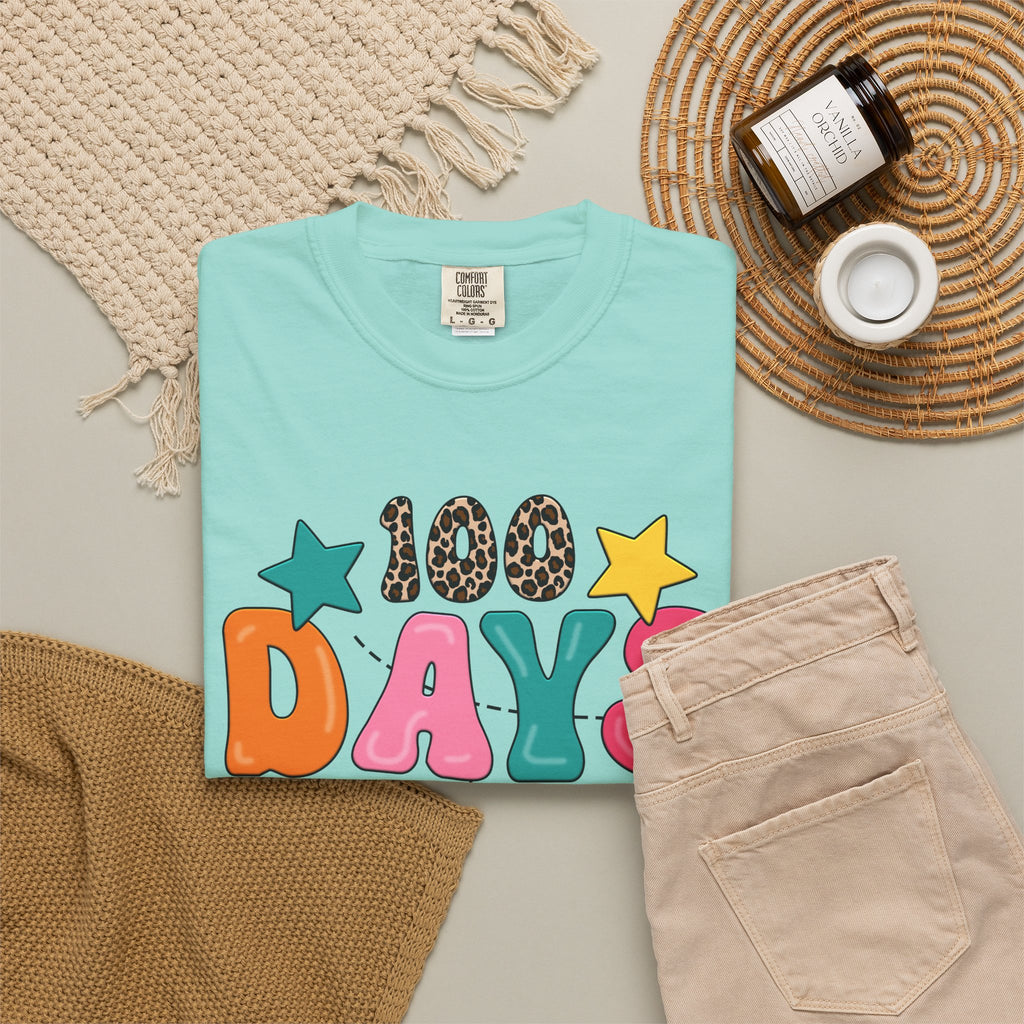 100 Days of School T-Shirt — Colorful Teacher & Student Celebration Tee