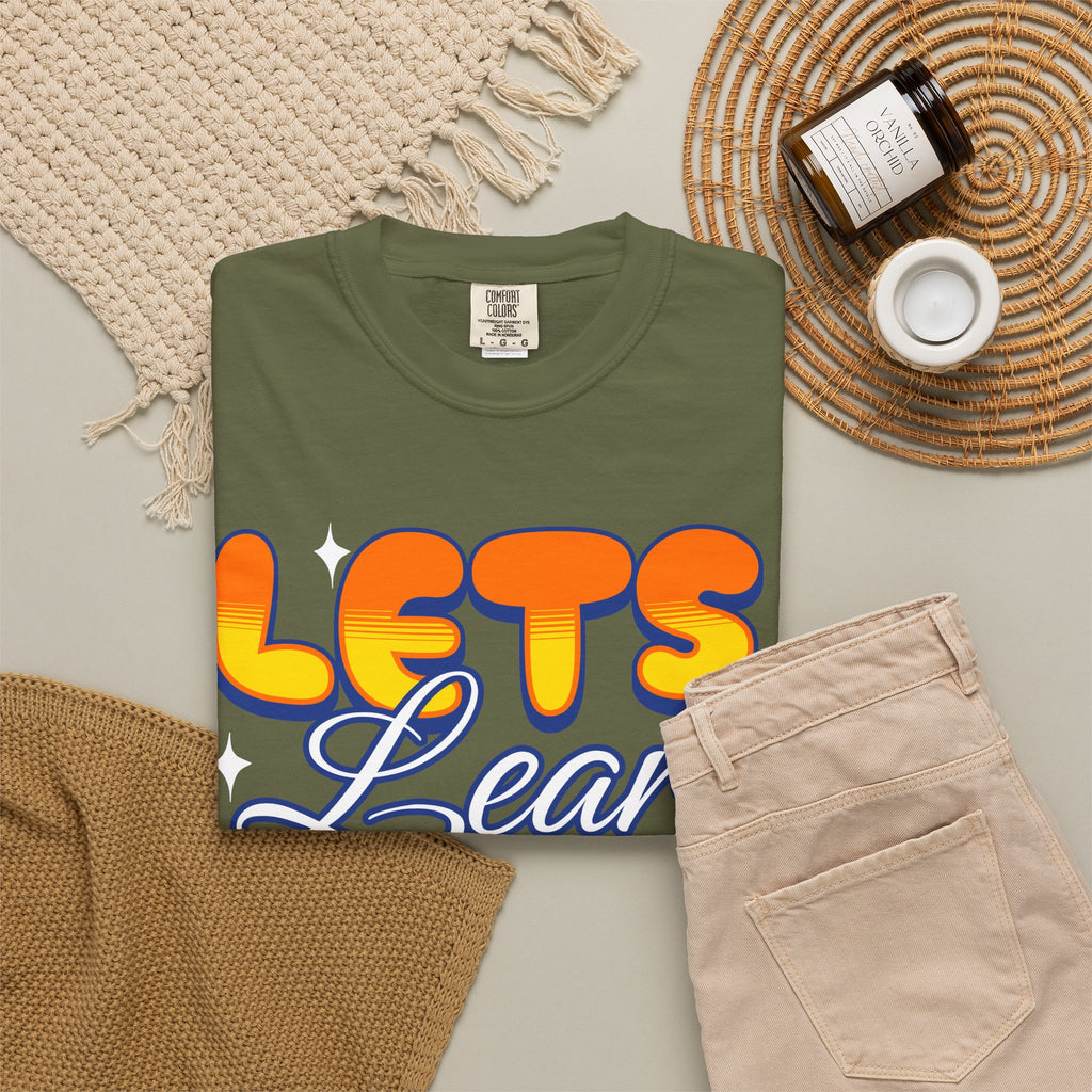 Let's Learn Today T-Shirt — Retro Teacher & Student Back-to-School Tee