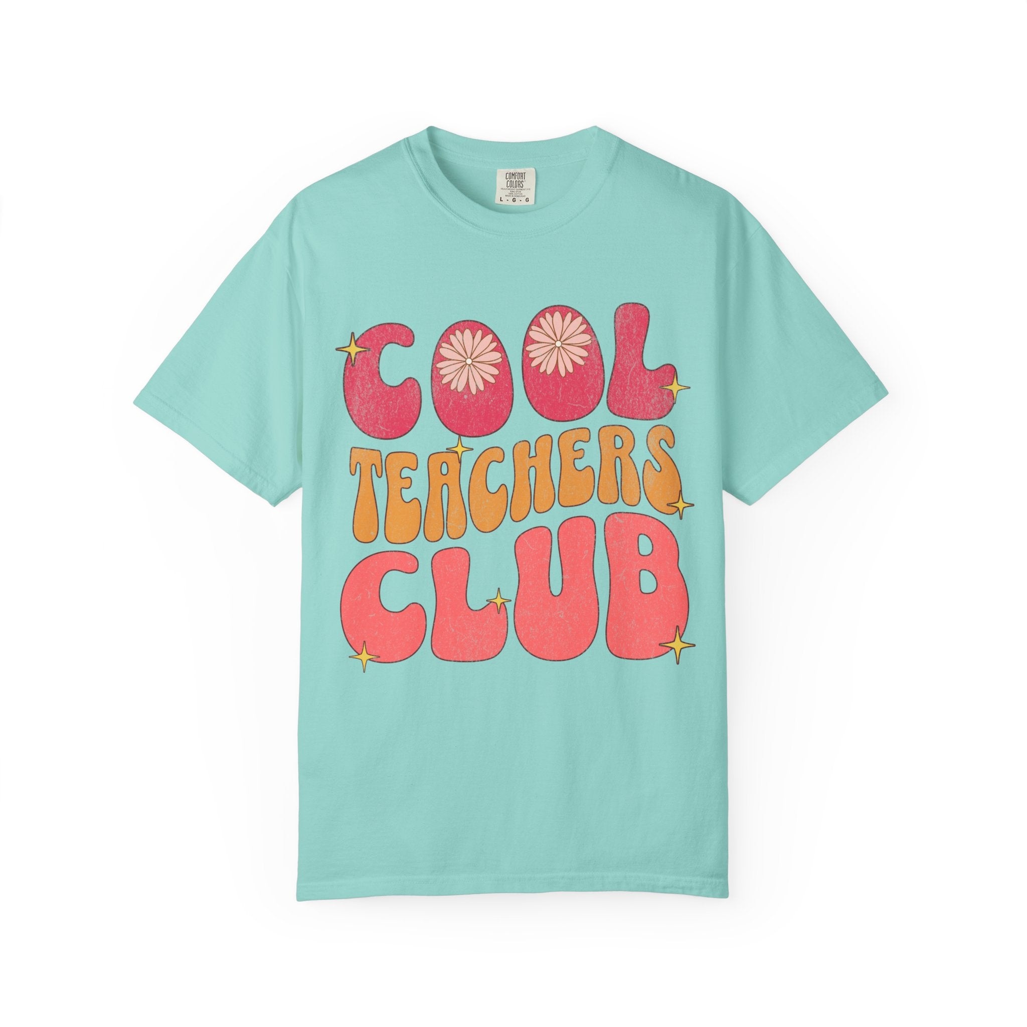 Cool Teachers Club T-Shirt — Retro Floral Teacher Appreciation Tee