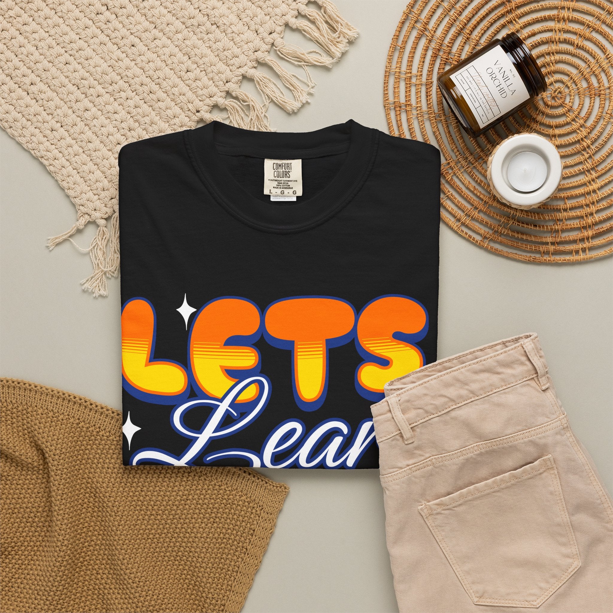 Let's Learn Today T-Shirt — Retro Teacher & Student Back-to-School Tee