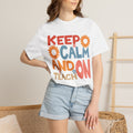 Keep Calm and Teach On T-Shirt — Retro Floral Teacher Tee