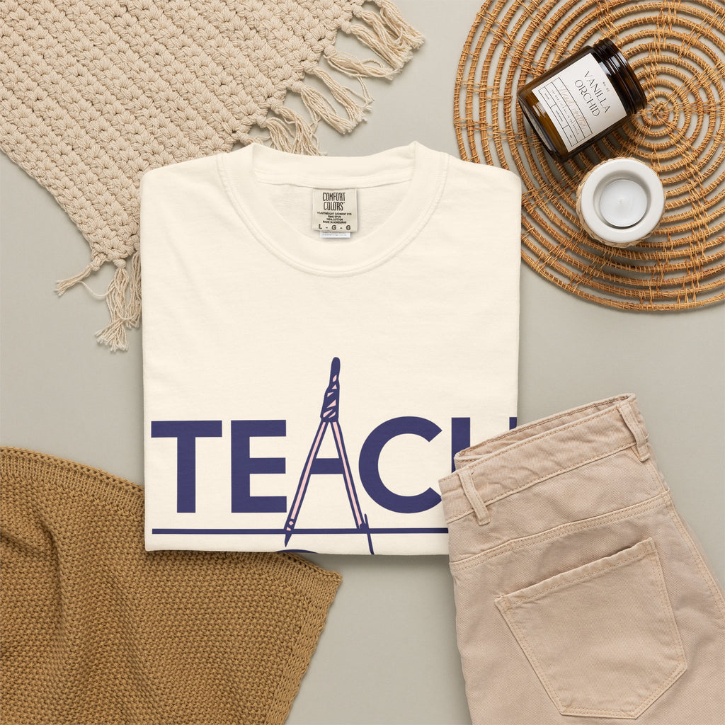 Teach Love Inspire T-Shirt — Teacher Appreciation Tee with Pencil & Checkmark Design