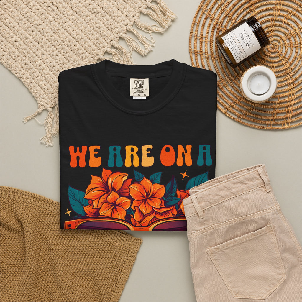 Break Summer T-Shirt — 'We Are On A Break' Sunglasses Floral Vacation Tee