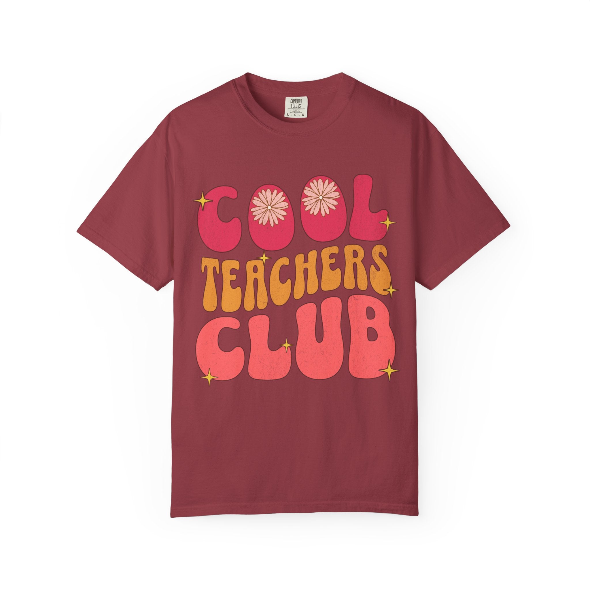 Cool Teachers Club T-Shirt — Retro Floral Teacher Appreciation Tee