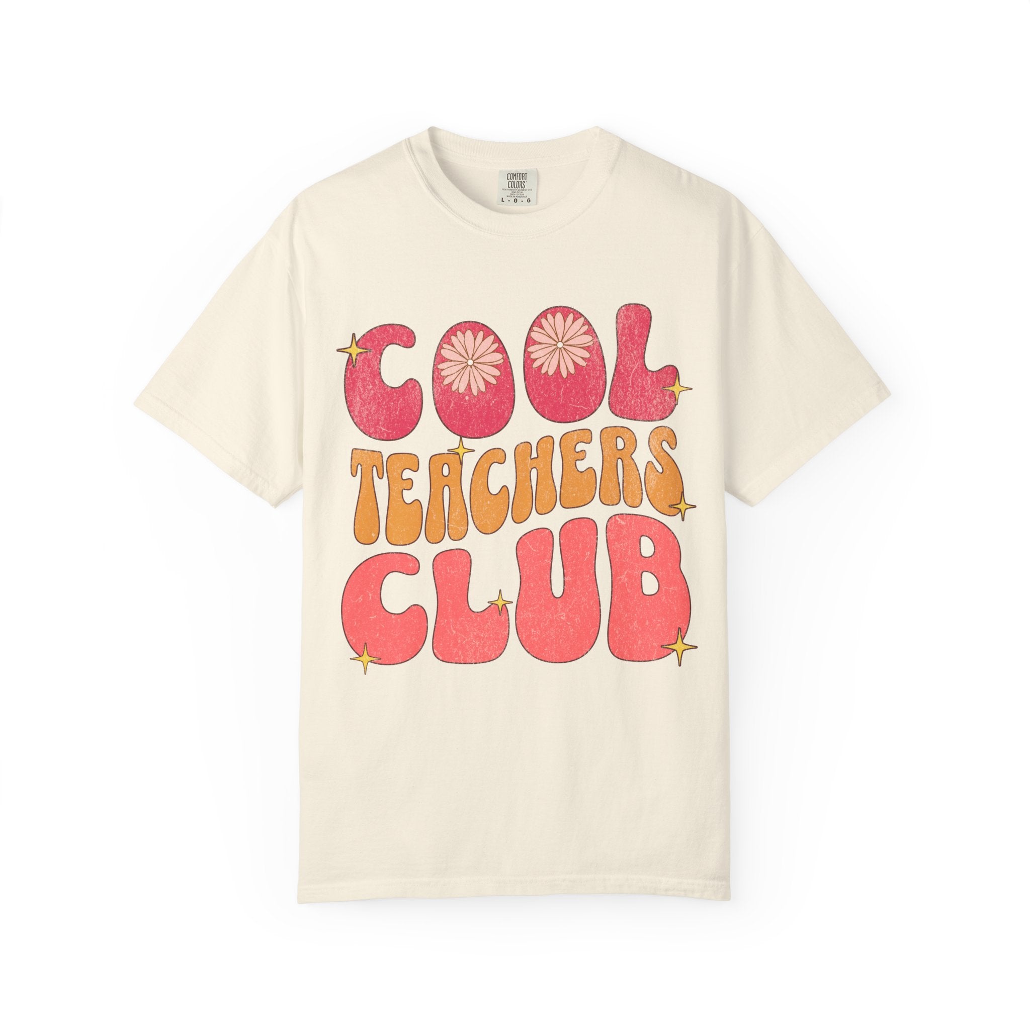 Cool Teachers Club T-Shirt — Retro Floral Teacher Appreciation Tee