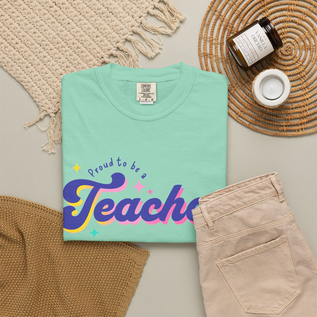 Teacher Script Logo T-Shirt — Proud Teacher Gift, Back to School Tee