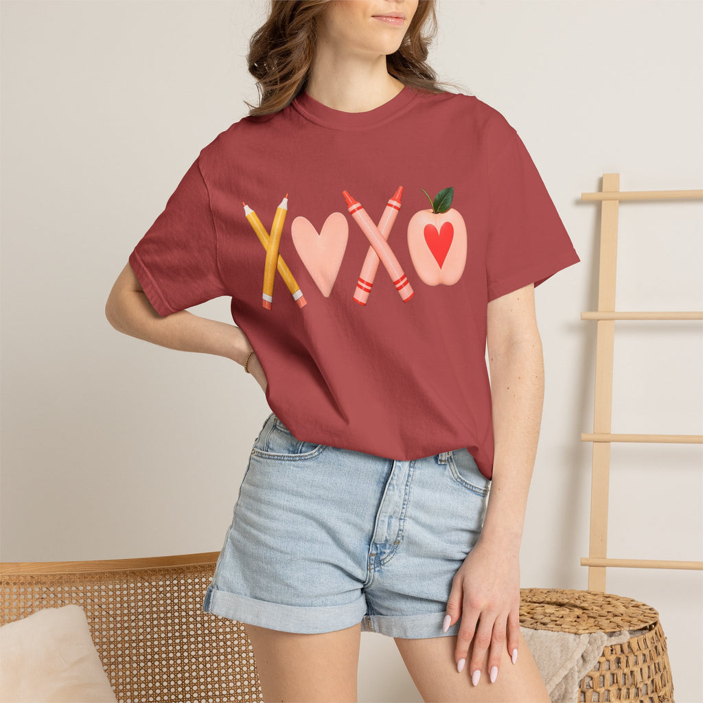 Teacher Love T-Shirt – XOXO Pencils & Apple School Tee