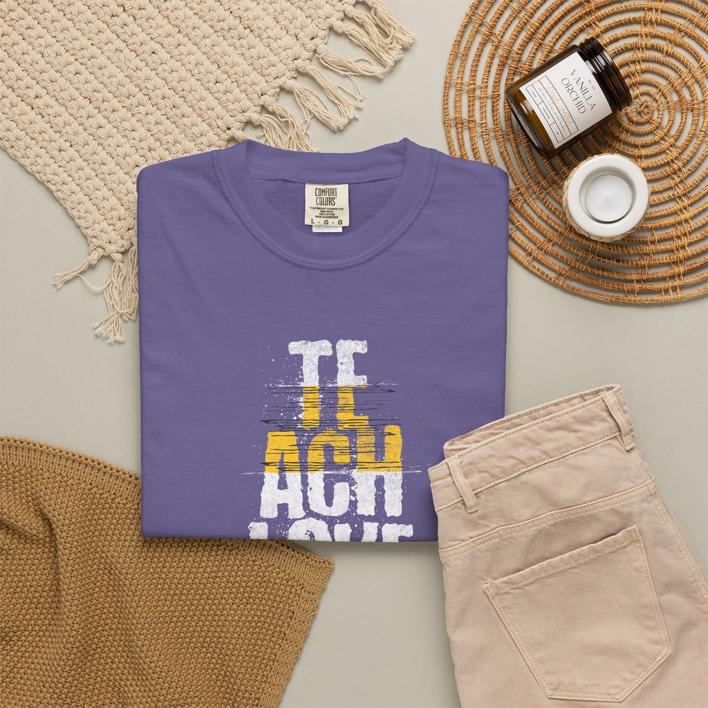 Teach, Love, Inspire Vertical Graphic T‑Shirt