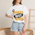 World's Best Teacher T-Shirt — Retro School Globe & Pencil Gift