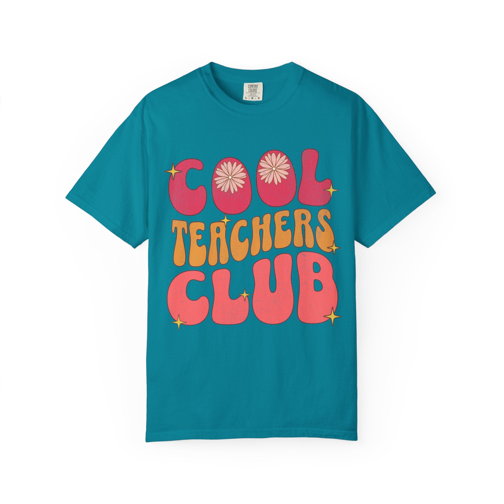 Cool Teachers Club T-Shirt — Retro Floral Teacher Appreciation Tee