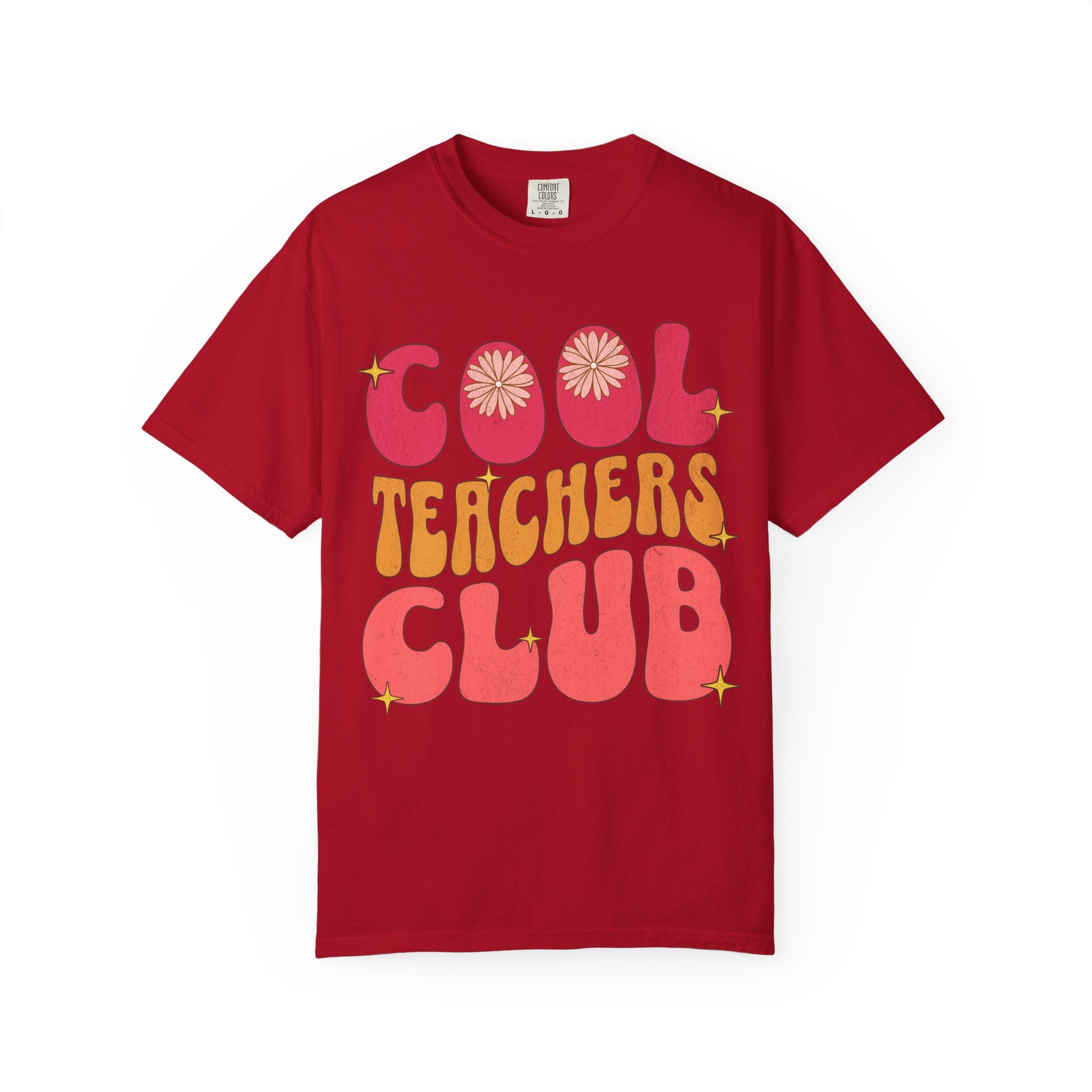 Cool Teachers Club T-Shirt — Retro Floral Teacher Appreciation Tee