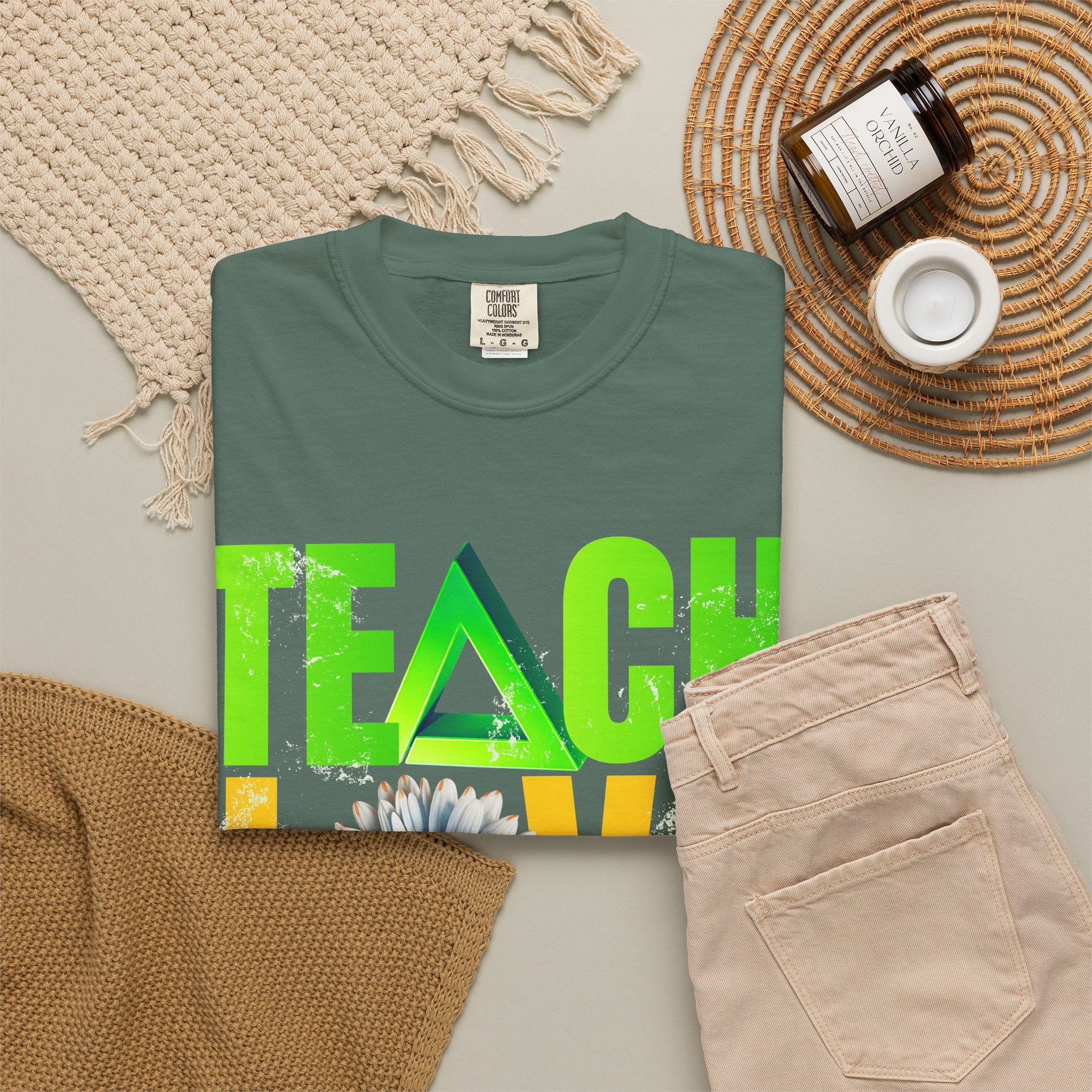Teach Love Inspire T-Shirt — Colorful Teacher Appreciation Tee