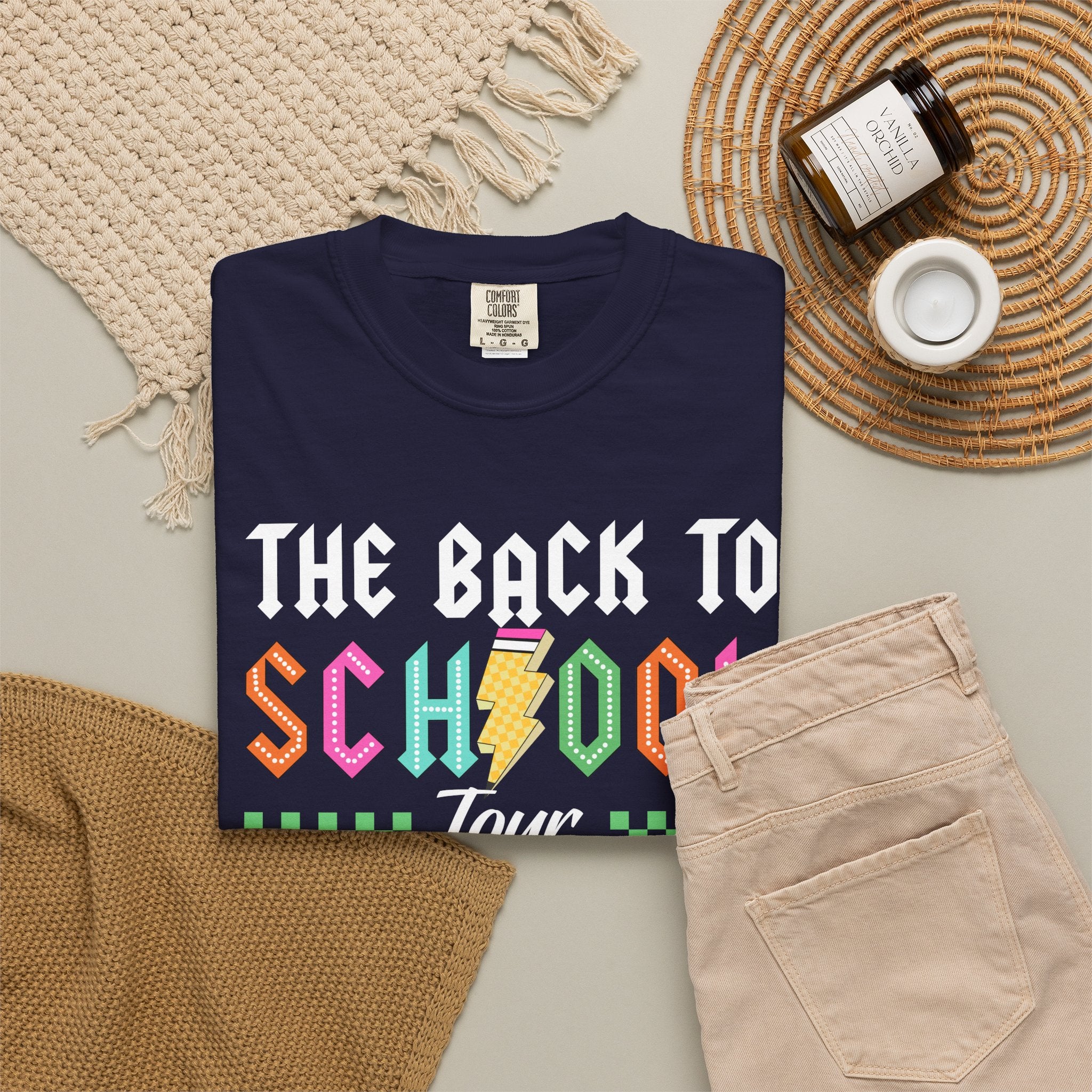 Back to School Tour T-Shirt — Funny Teacher Shirt with “Bruh We Back” Design