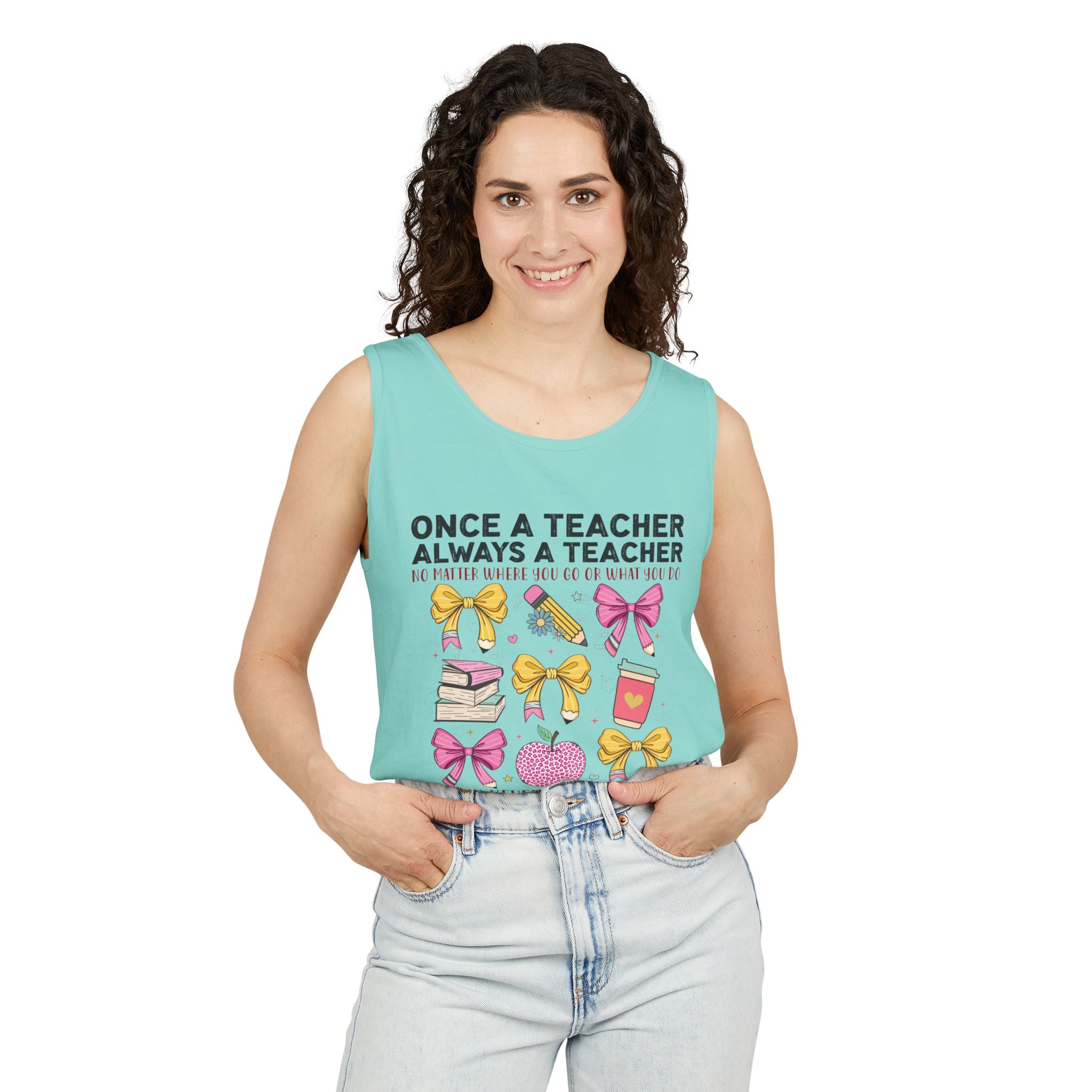 Teacher Premium Tank Top — "Once a Teacher Always a Teacher" Cute Gifts
