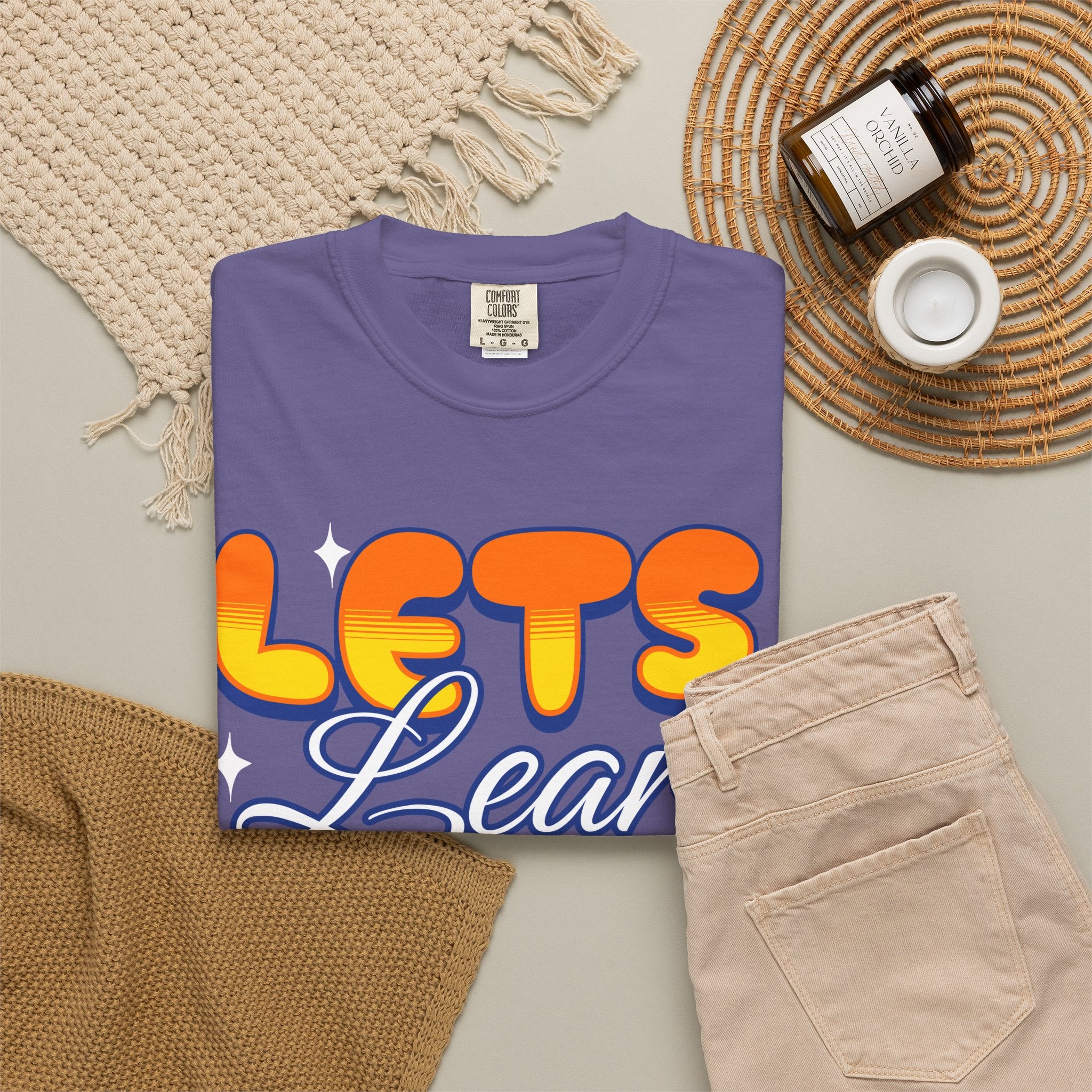 Let's Learn Today T-Shirt — Retro Teacher & Student Back-to-School Tee