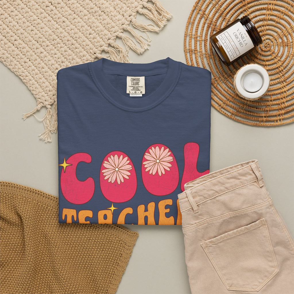 Cool Teachers Club T-Shirt — Retro Floral Teacher Appreciation Tee