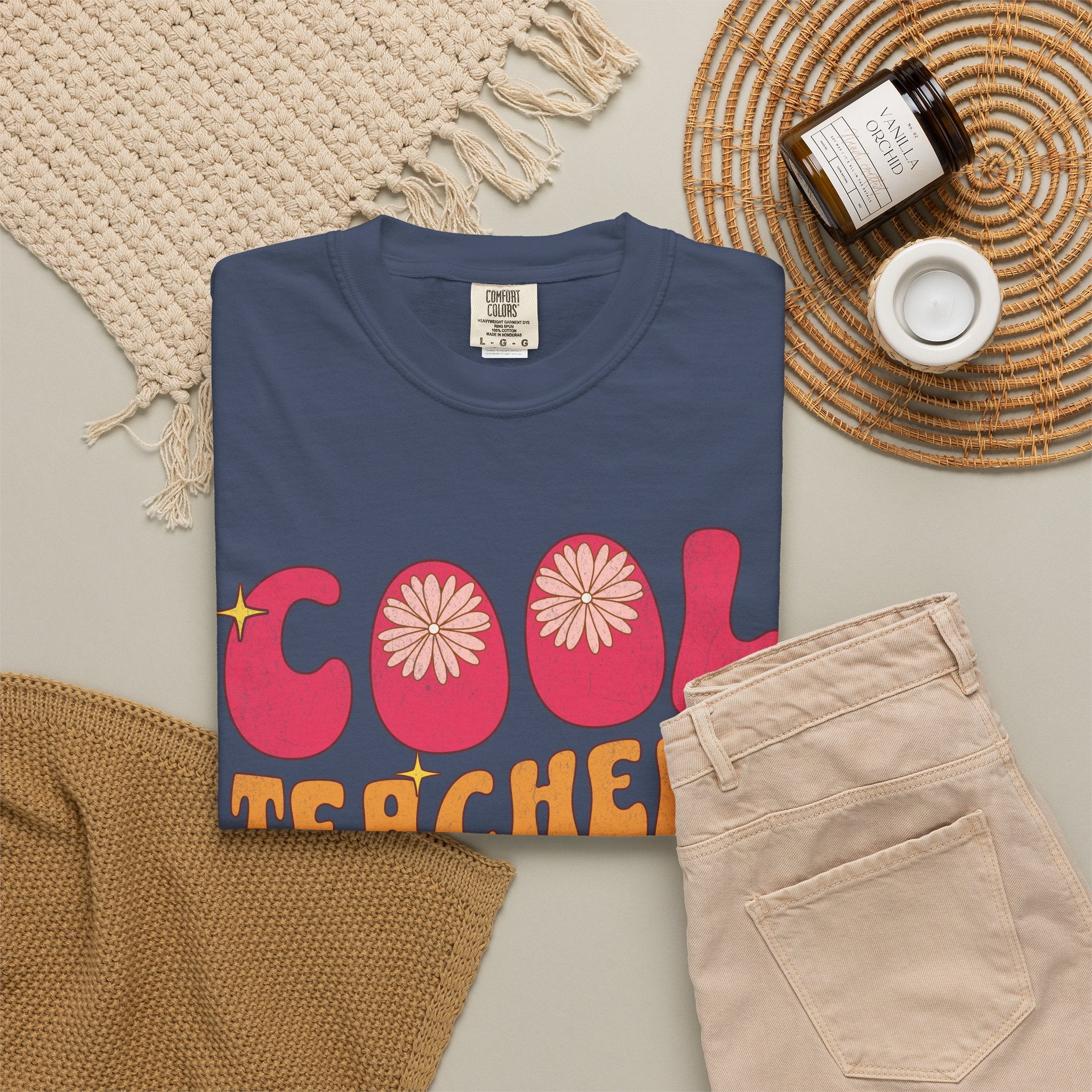 Cool Teachers Club T-Shirt — Retro Floral Teacher Appreciation Tee