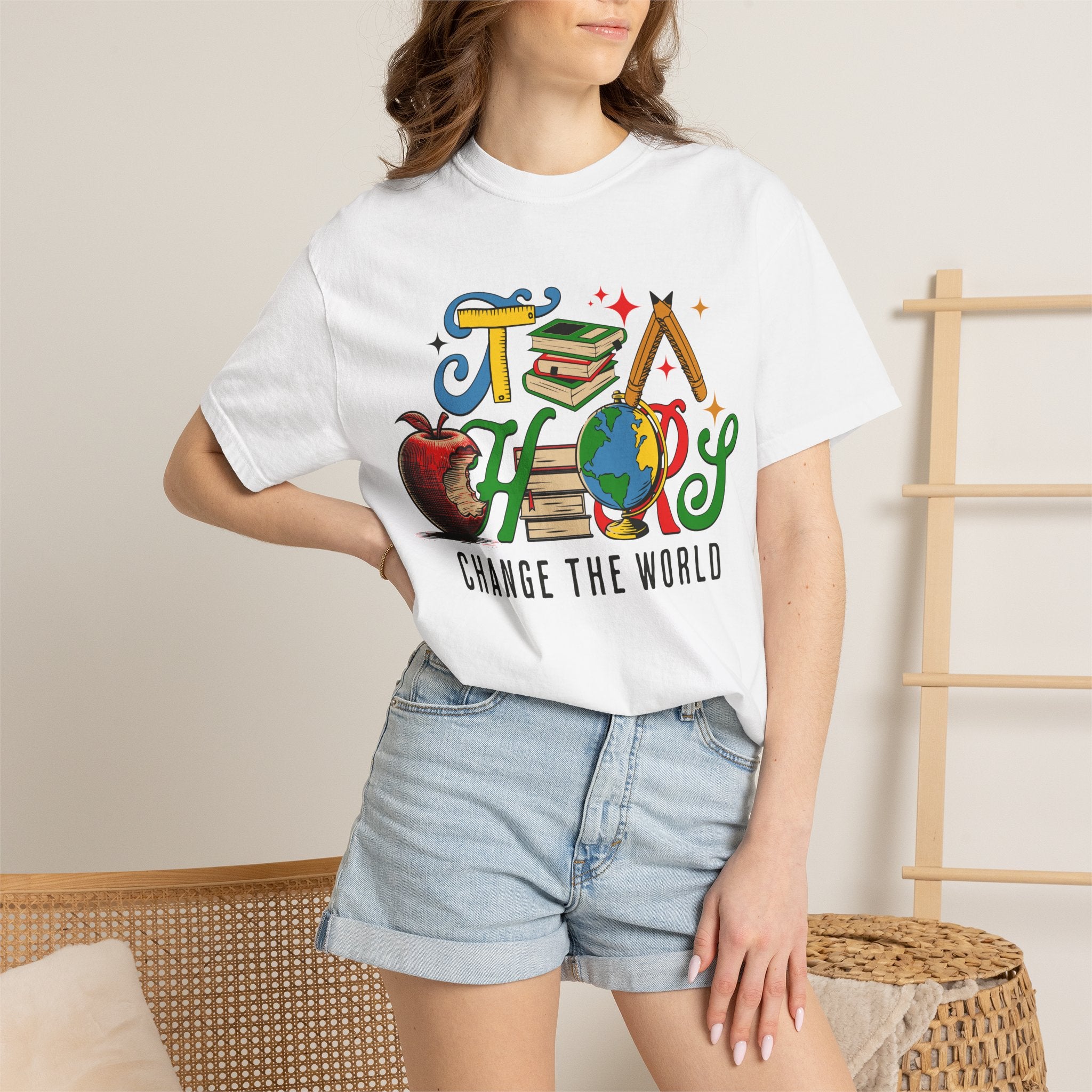 Teacher Change the World T-Shirt — Education Appreciation Tee