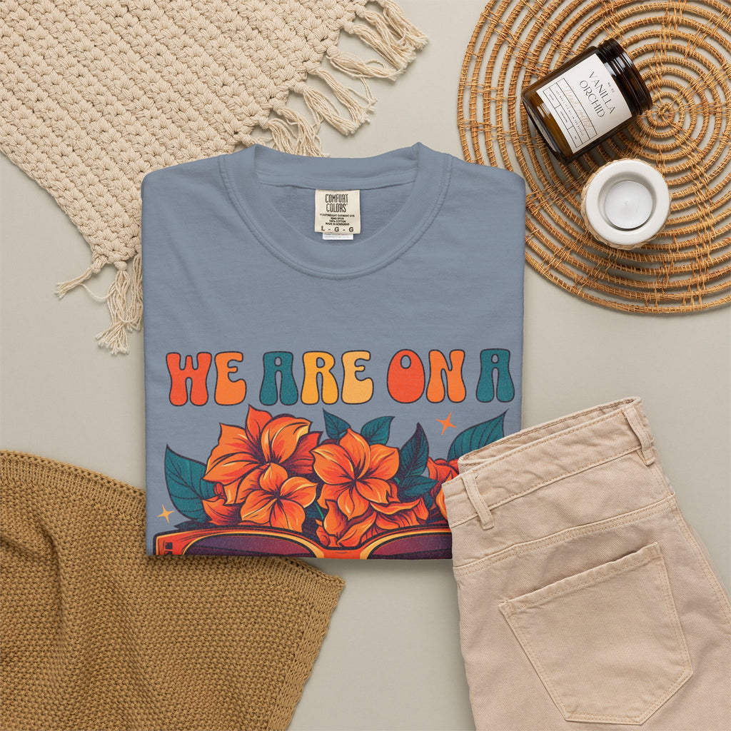 Break Summer T-Shirt — 'We Are On A Break' Sunglasses Floral Vacation Tee