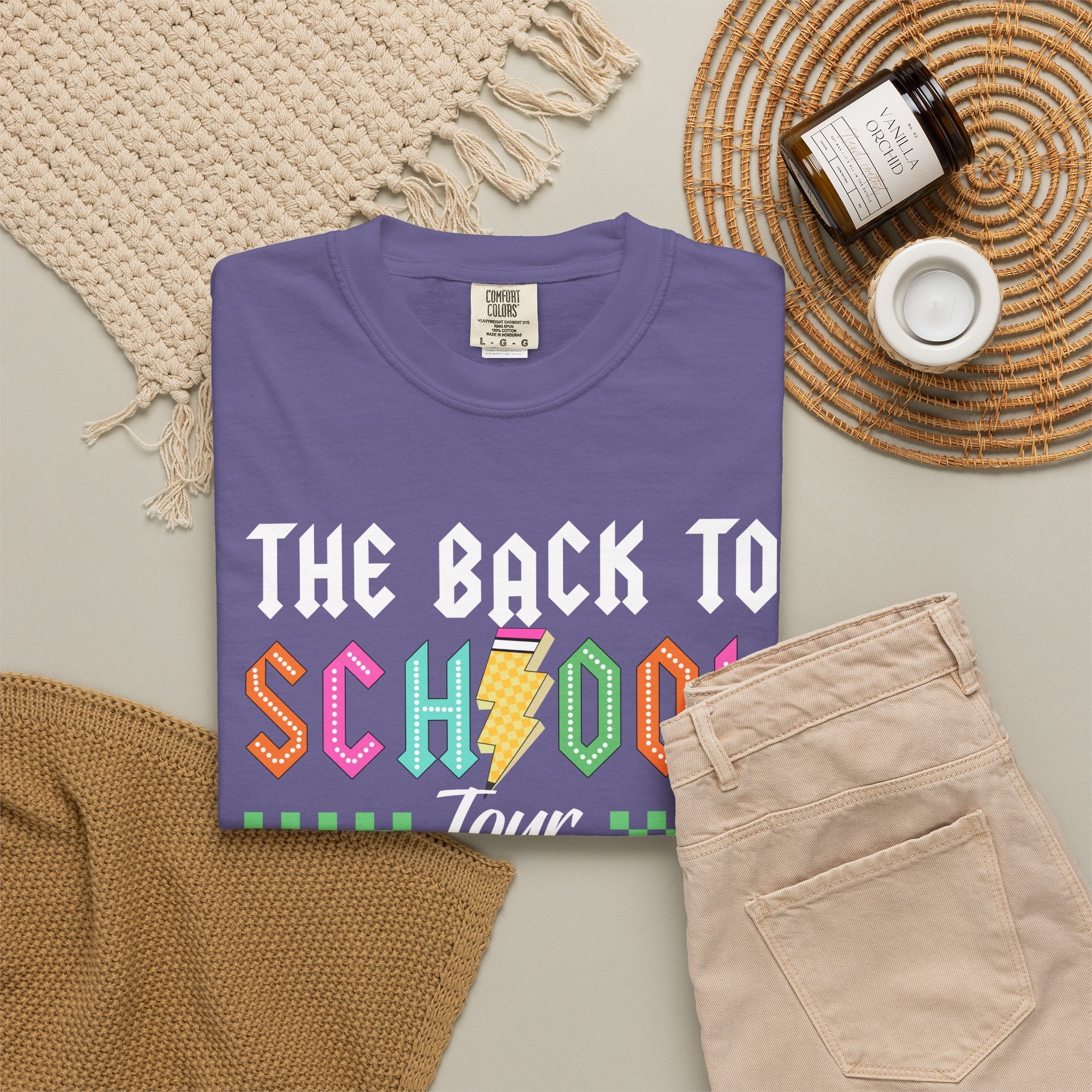 Back to School Tour T-Shirt — Funny Teacher Shirt with “Bruh We Back” Design