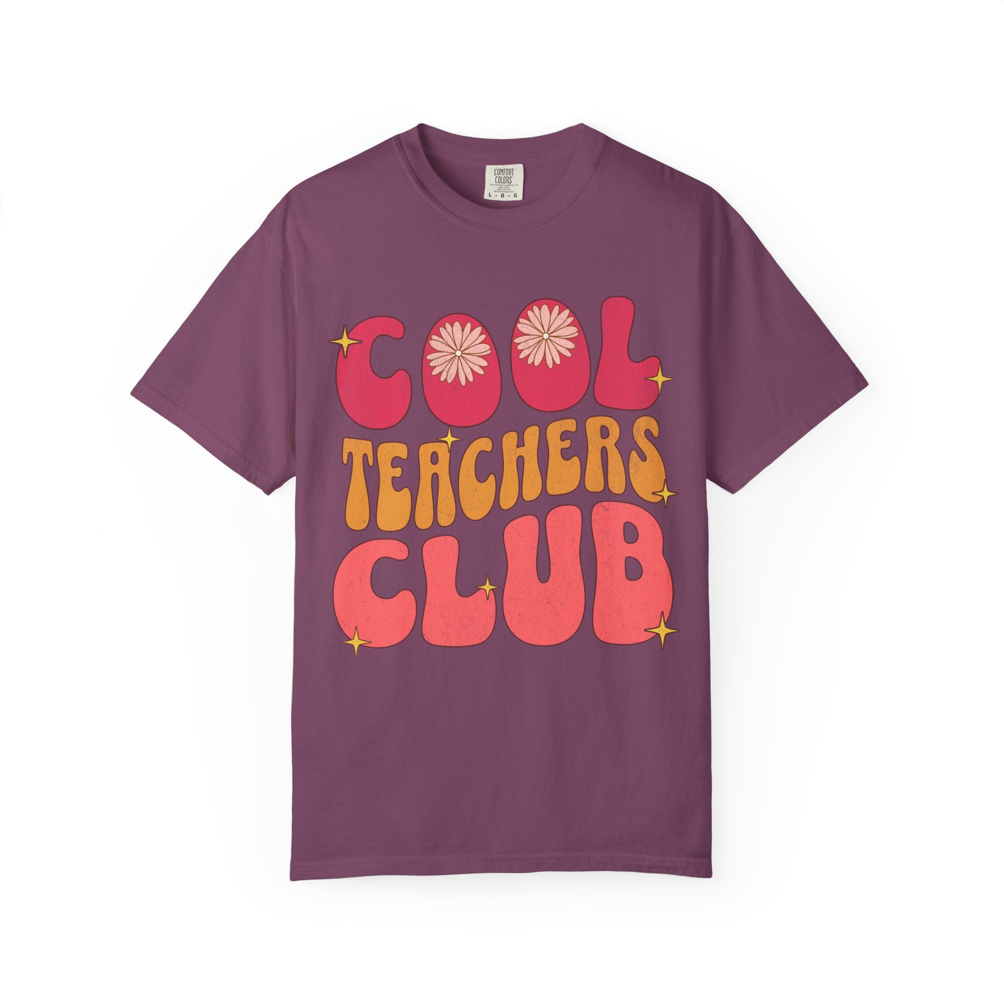Cool Teachers Club T-Shirt — Retro Floral Teacher Appreciation Tee