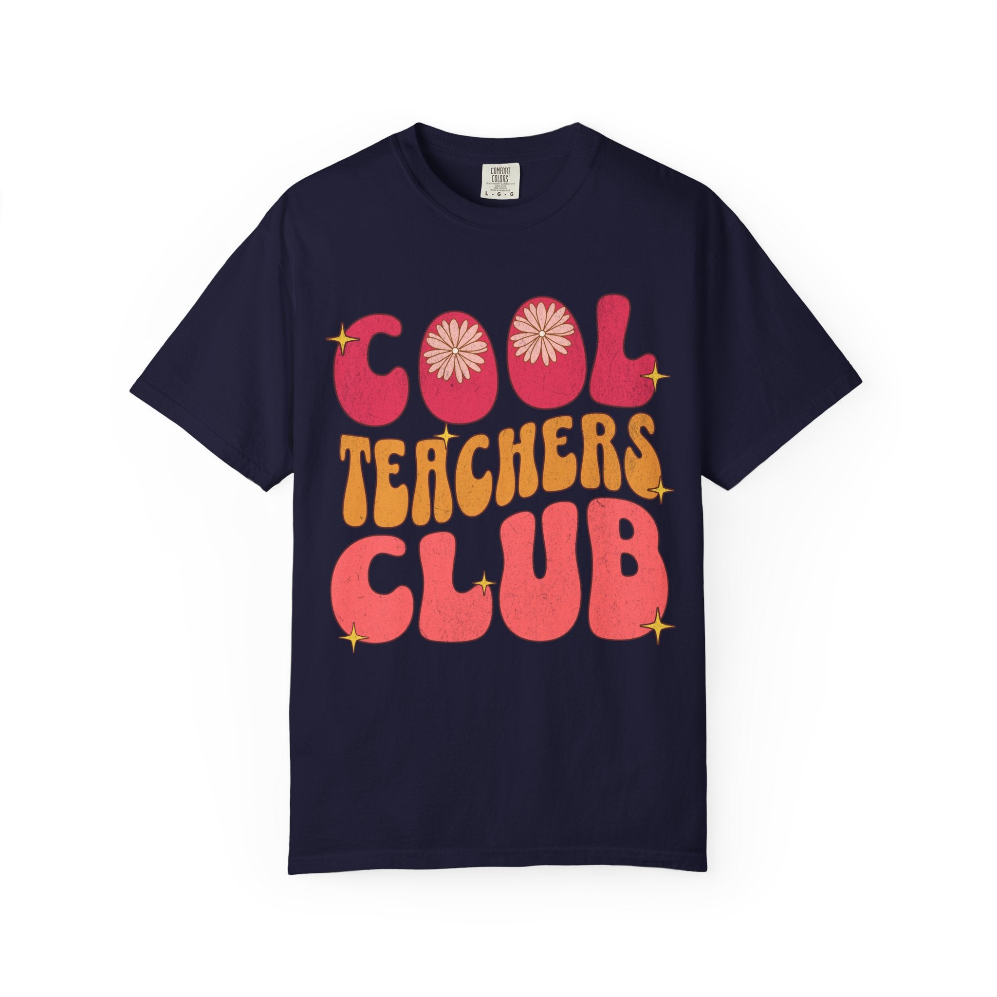 Cool Teachers Club T-Shirt — Retro Floral Teacher Appreciation Tee