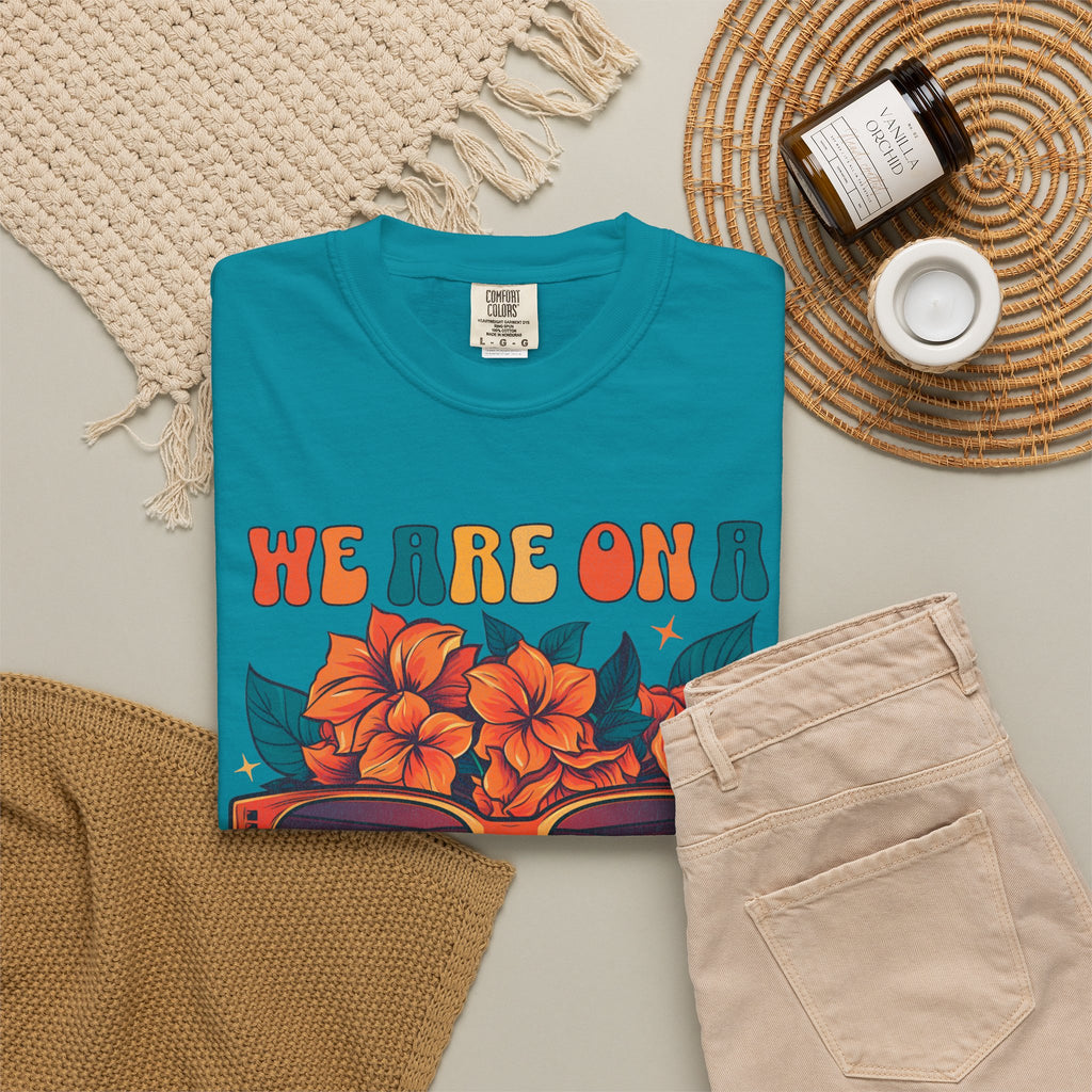 Break Summer T-Shirt — 'We Are On A Break' Sunglasses Floral Vacation Tee